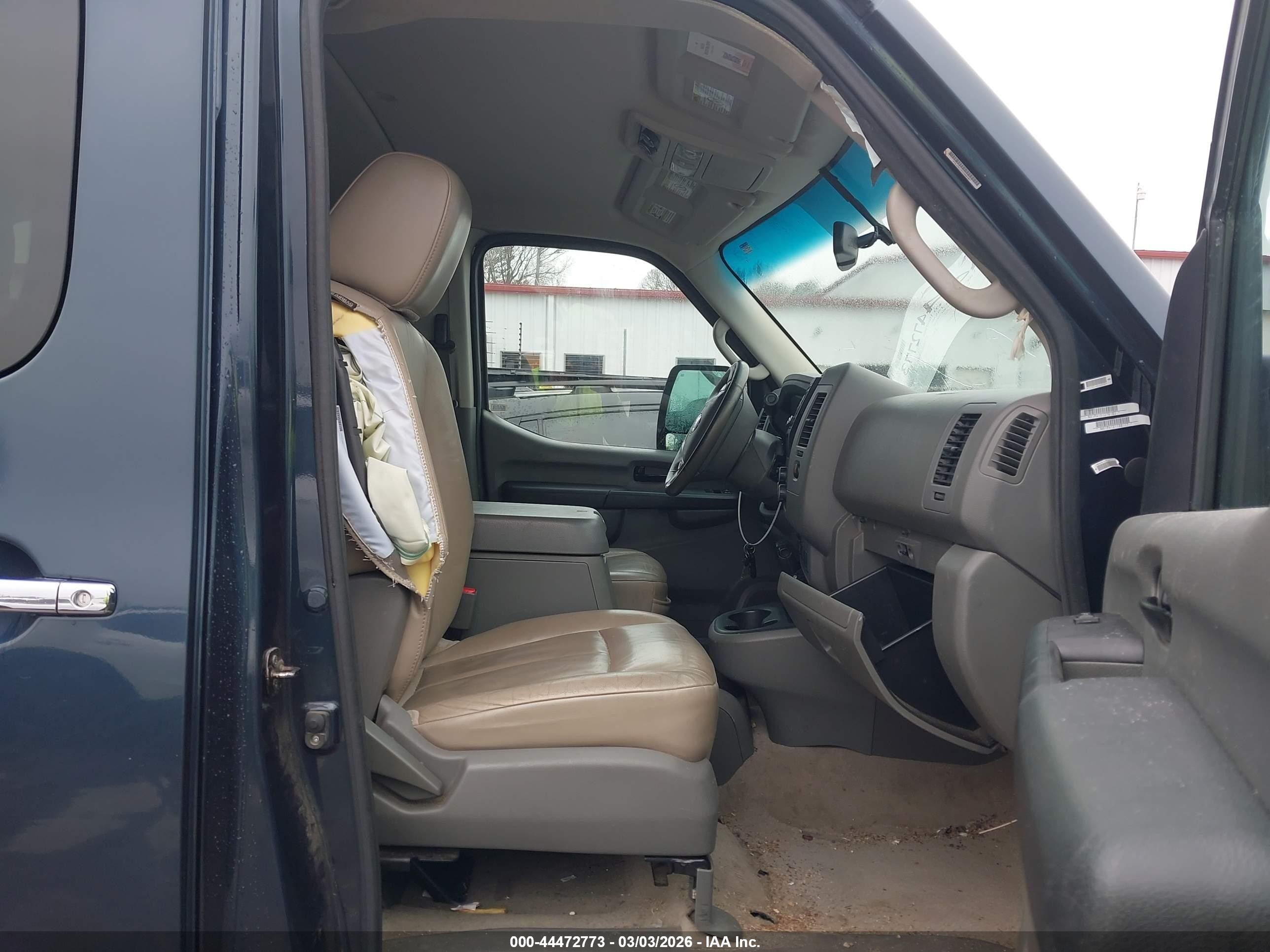 2015 Nissan Nv Passenger Nv3500 Hd Sl V8 Blue vin: 5BZAF0AA6FN850463