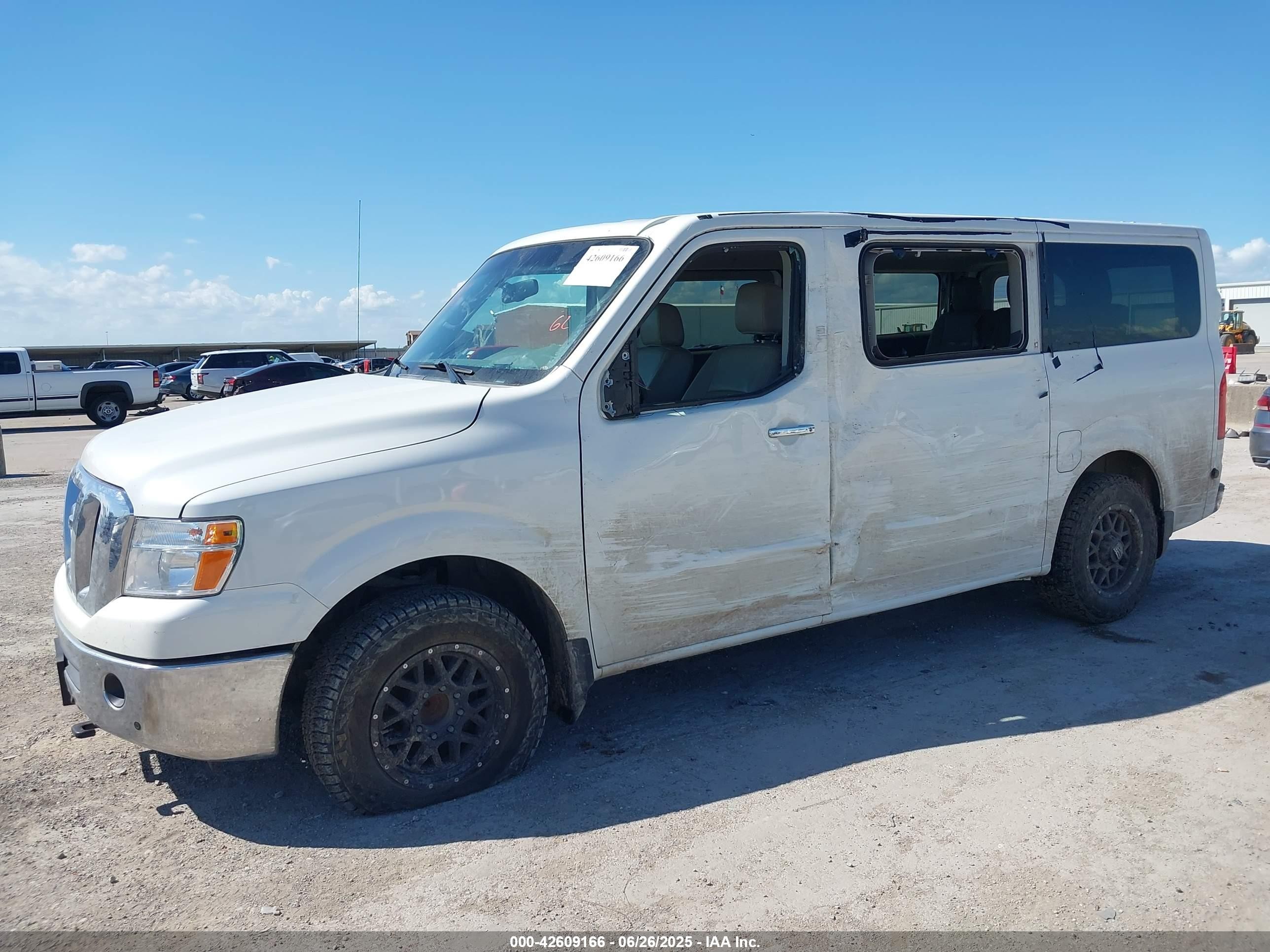 2021 Nissan Nv Passenger Nv3500 Hd Sl White vin: 5BZAF0AA6MN850833