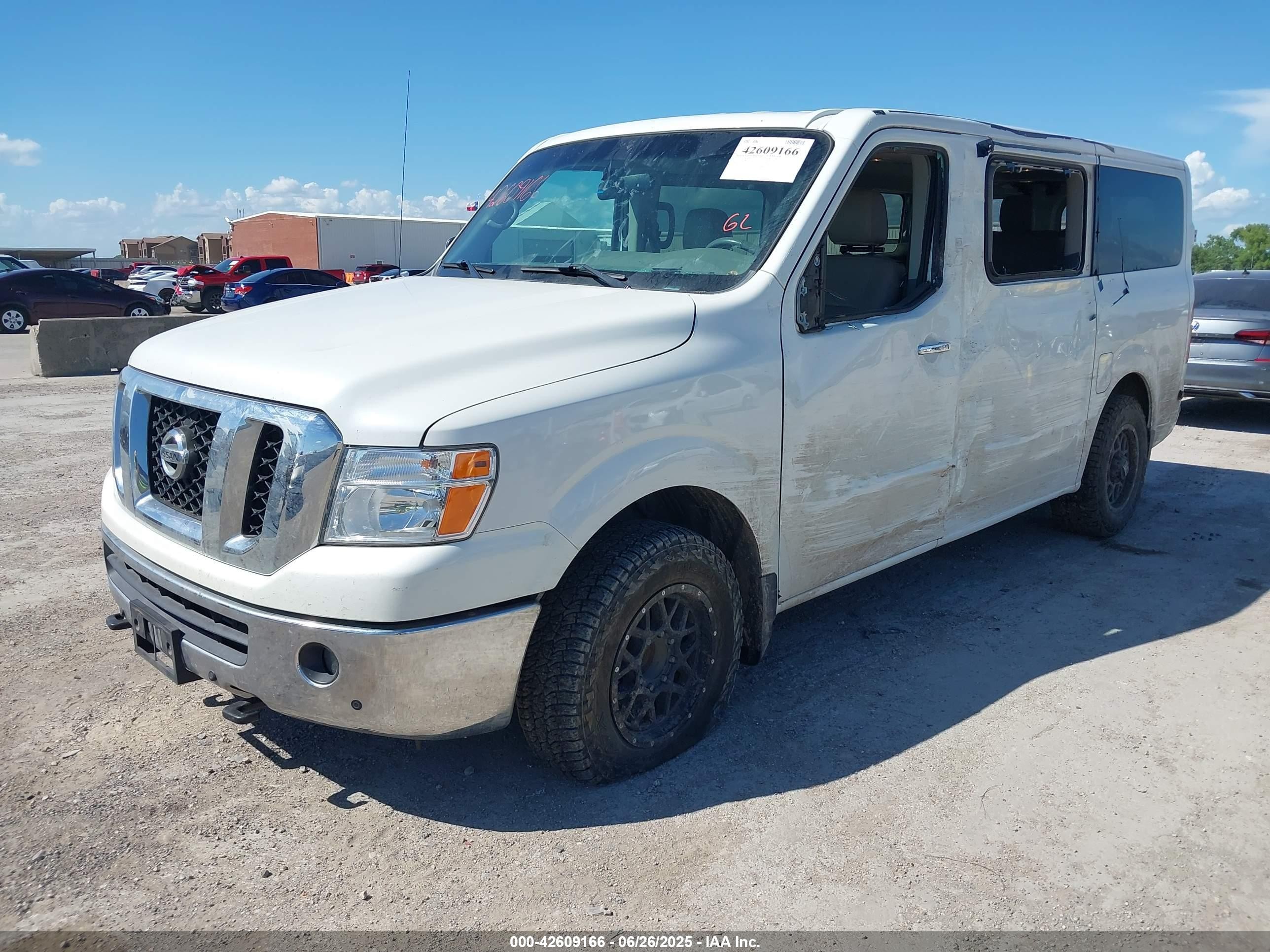 2021 Nissan Nv Passenger Nv3500 Hd Sl White vin: 5BZAF0AA6MN850833