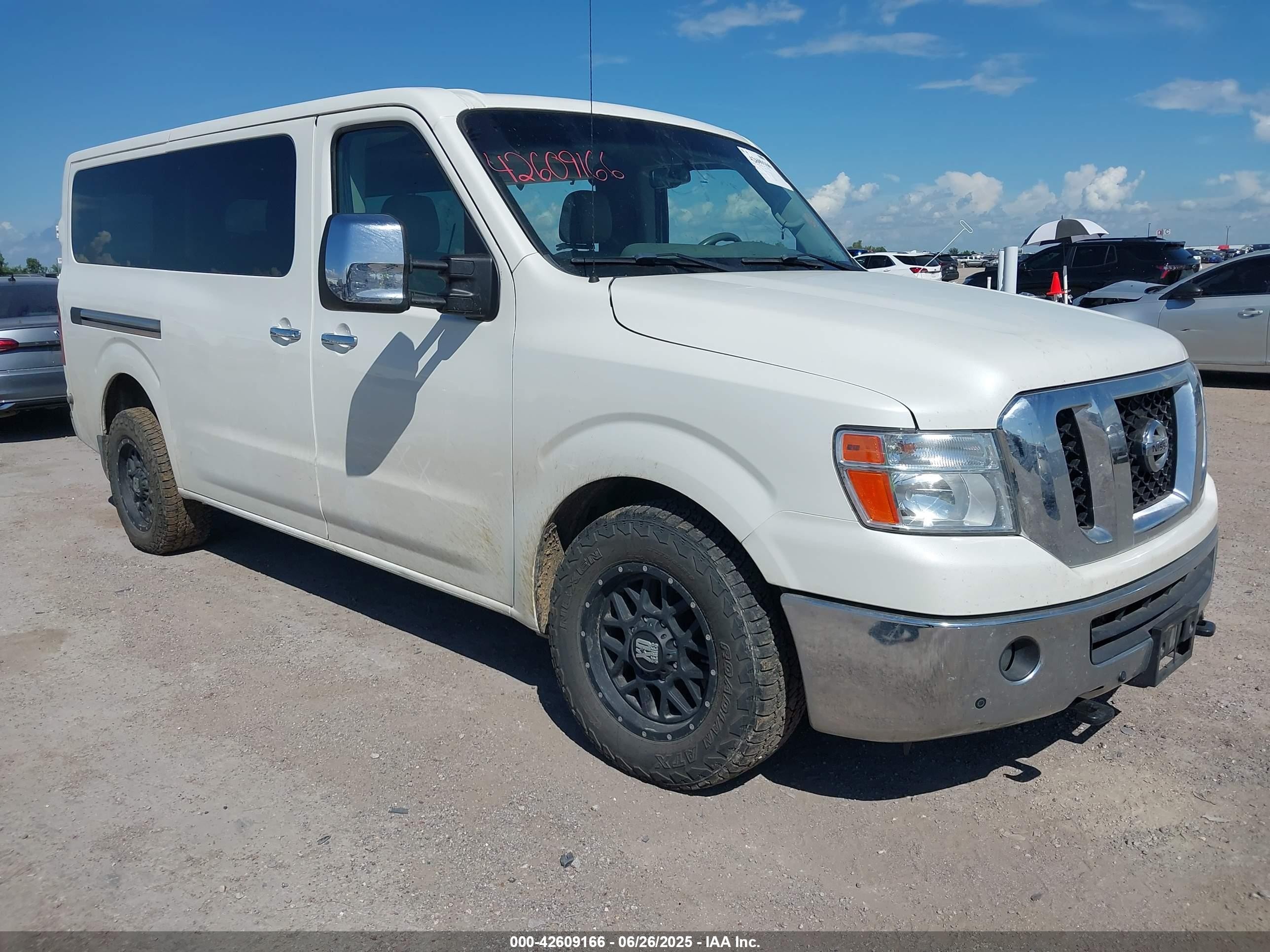 2021 Nissan Nv Passenger Nv3500 Hd Sl White vin: 5BZAF0AA6MN850833