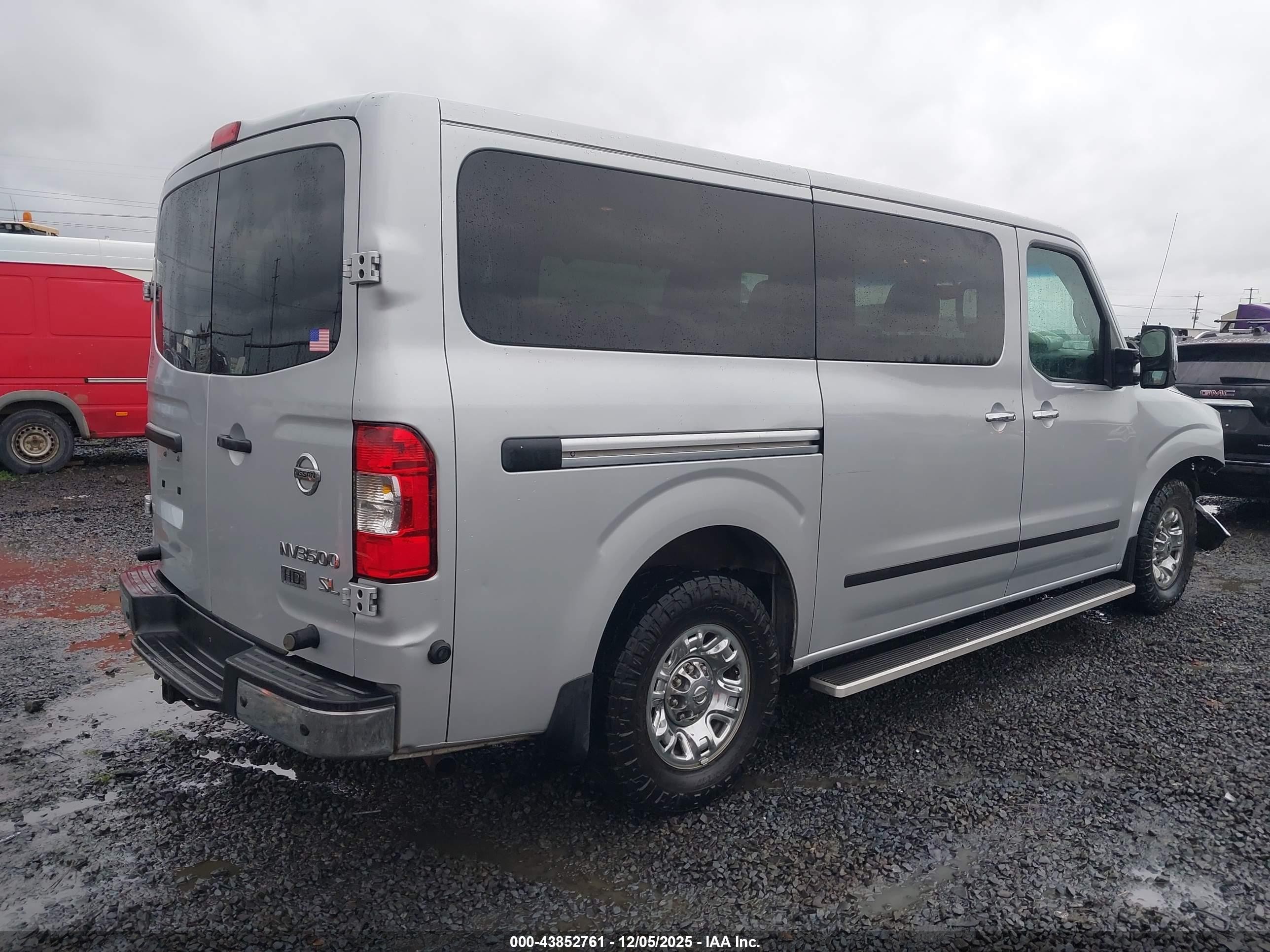 2015 Nissan Nv Passenger Nv3500 Hd S V8/sl V8/sv V8 Silver vin: 5BZAF0AA7FN851489
