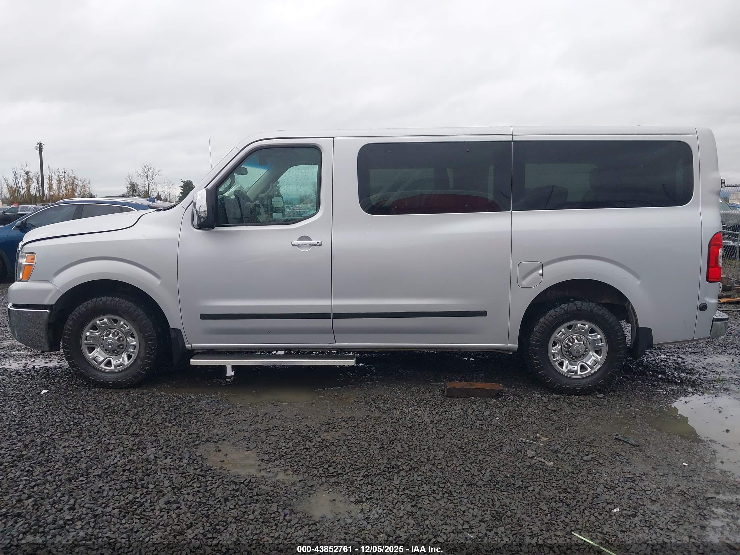 2015 Nissan Nv Passenger Nv3500 Hd S V8/sl V8/sv V8 Silver vin: 5BZAF0AA7FN851489