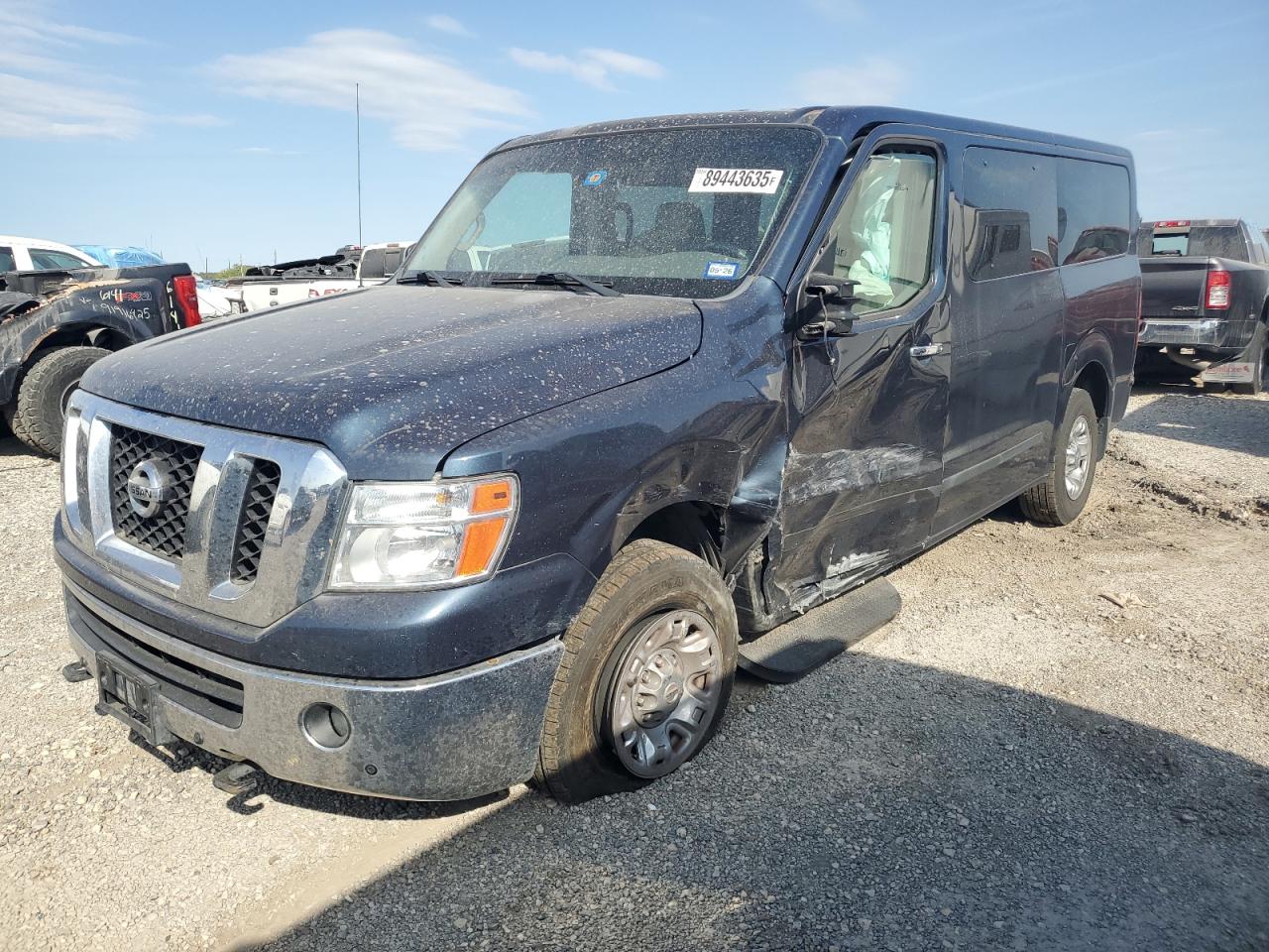 2015 Nissan Nv 3500 S Blue vin: 5BZAF0AA9FN851493