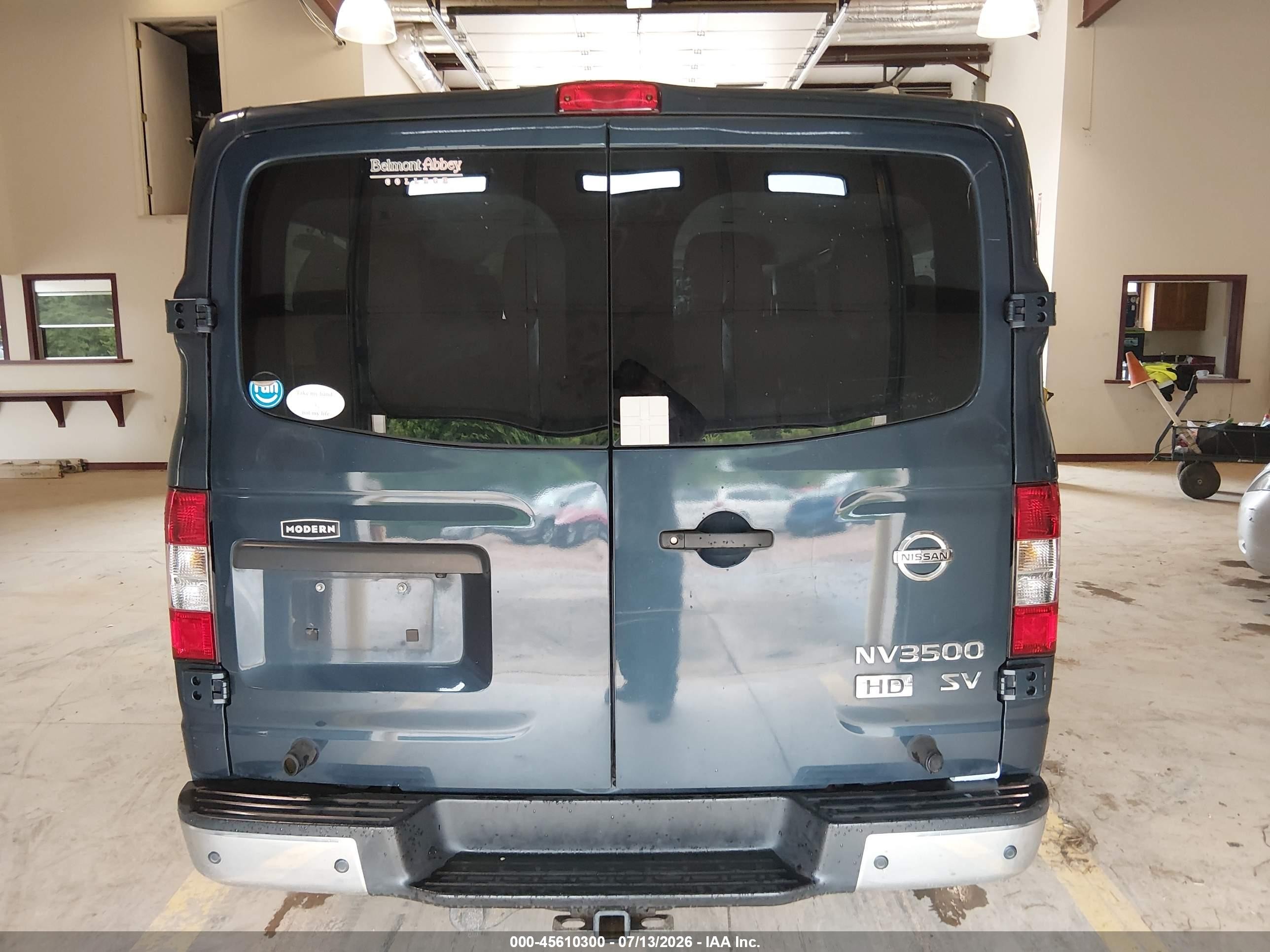 2015 Nissan Nv Passenger Nv3500 Hd Sv V8 Navy vin: 5BZAF0AA9FN852675