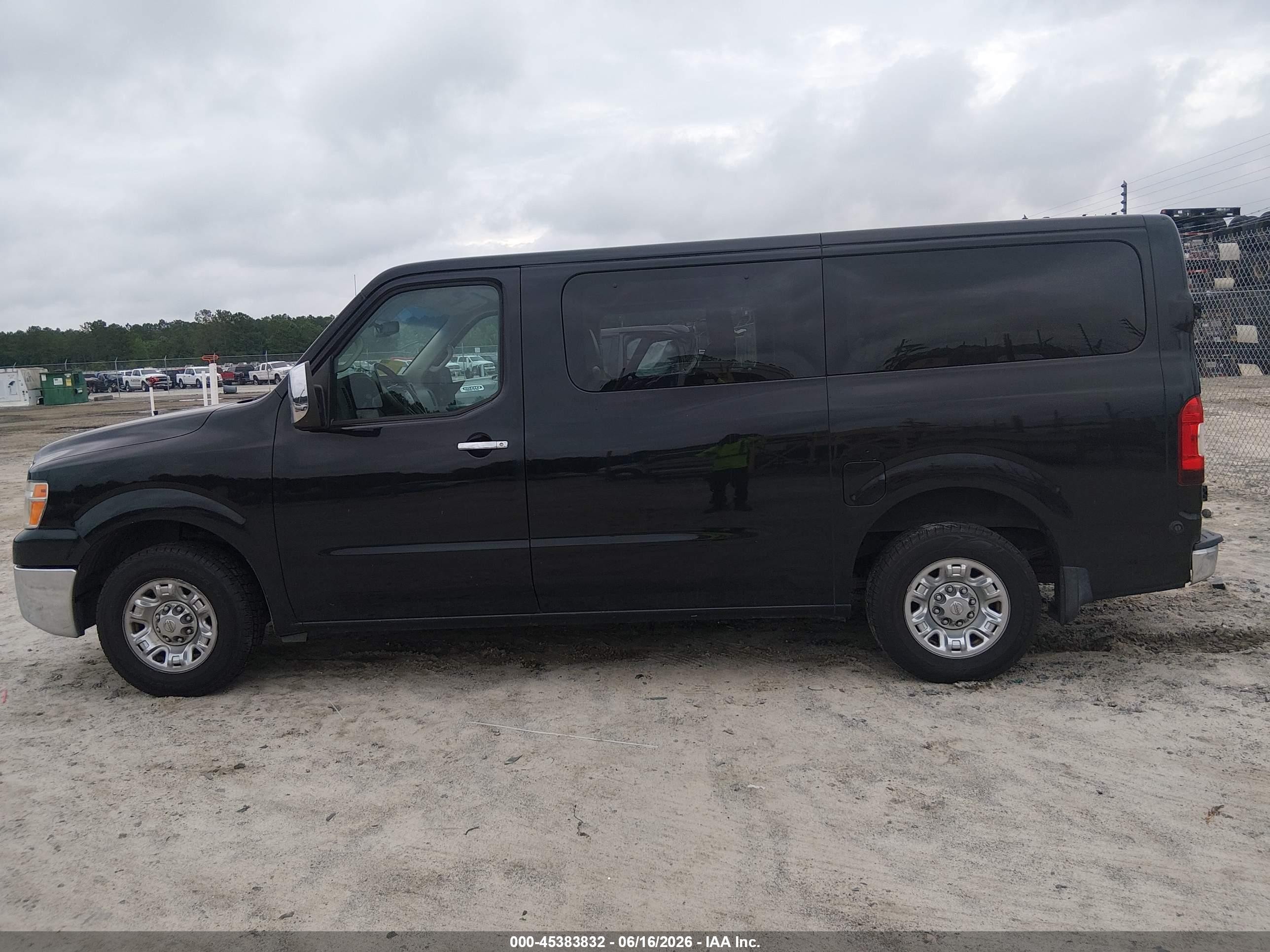 2015 Nissan Nv Passenger Nv3500 Hd Sl V8 Black vin: 5BZAF0AAXFN850143