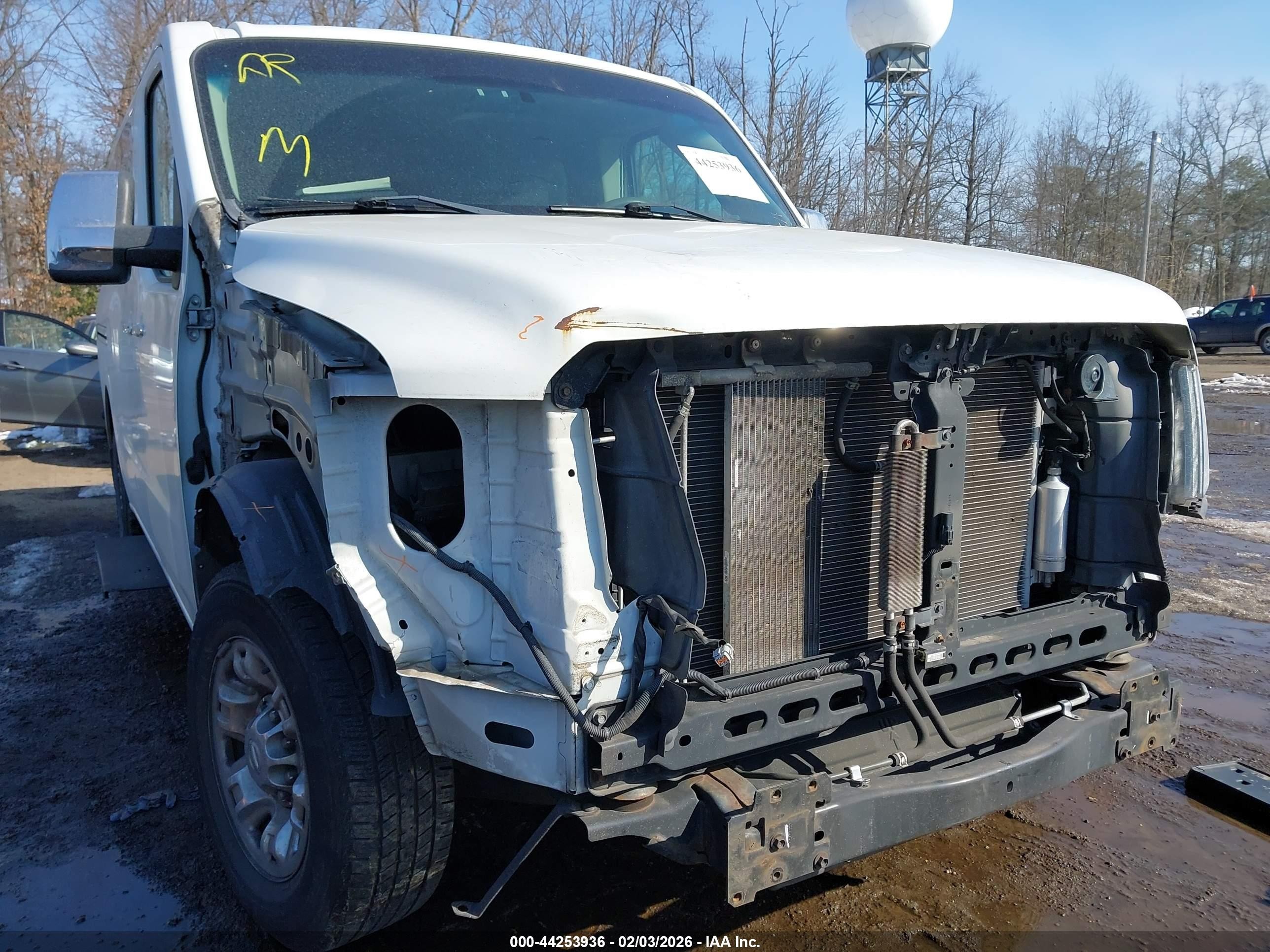 2014 Nissan Nv Passenger Nv3500 Hd Sv V6 White vin: 5BZBF0AA3EN161872
