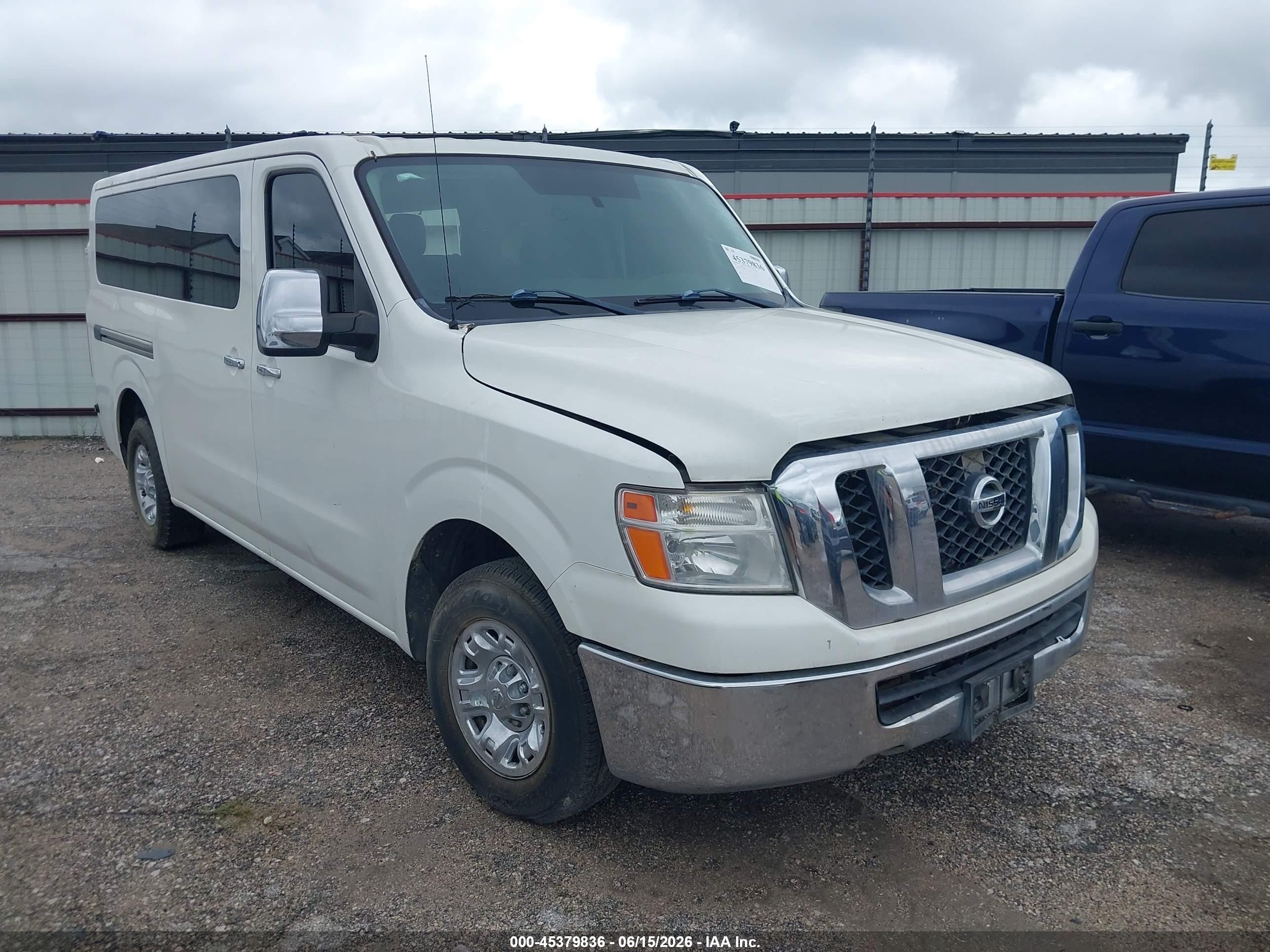 2012 Nissan Nv 3500 Nv3500 Hd Sv V6 White vin: 5BZBF0AA4CN200983