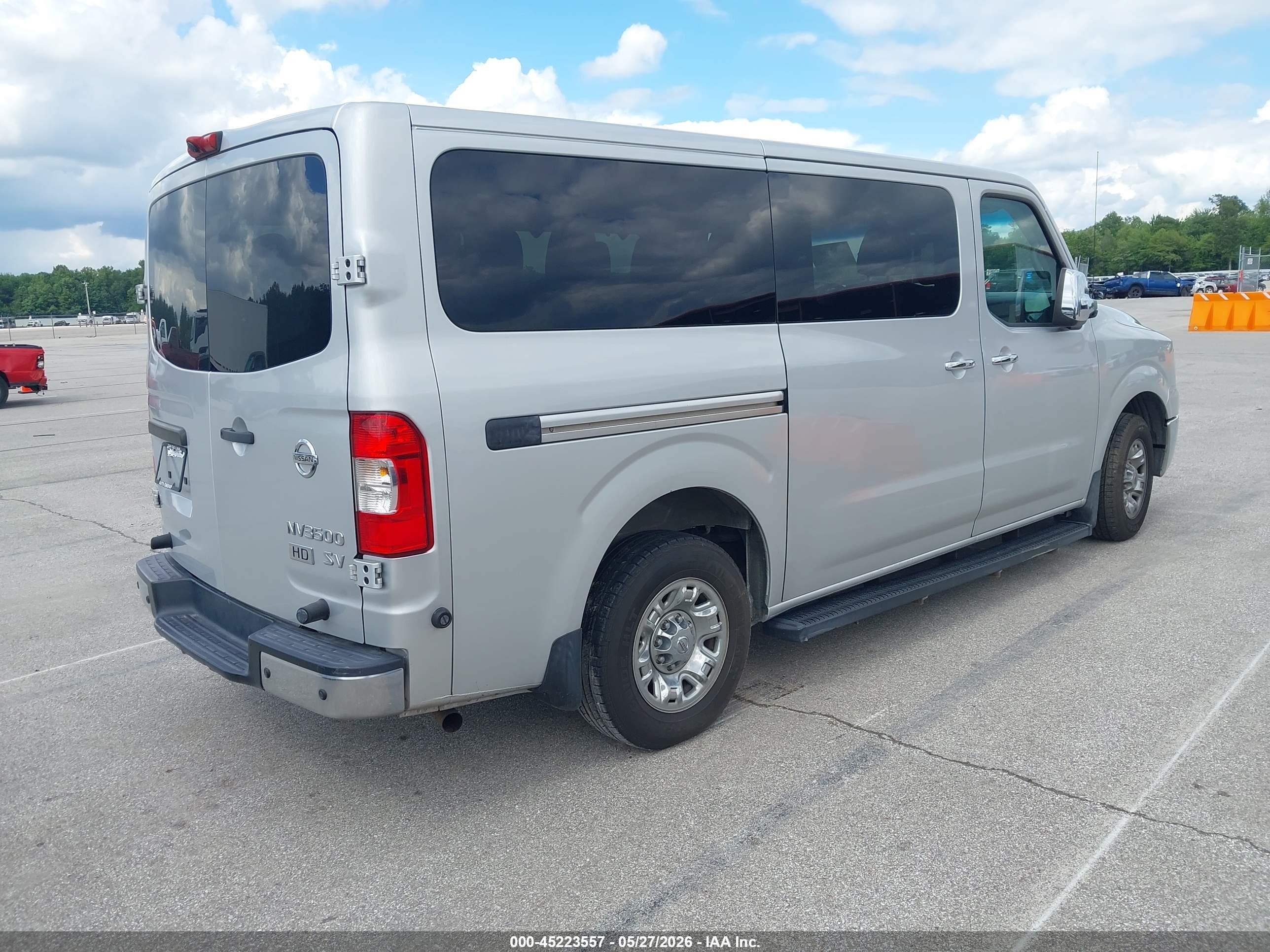 2015 Nissan Nv Passenger Nv3500 Hd Sv V6 Silver vin: 5BZBF0AA6FN850287