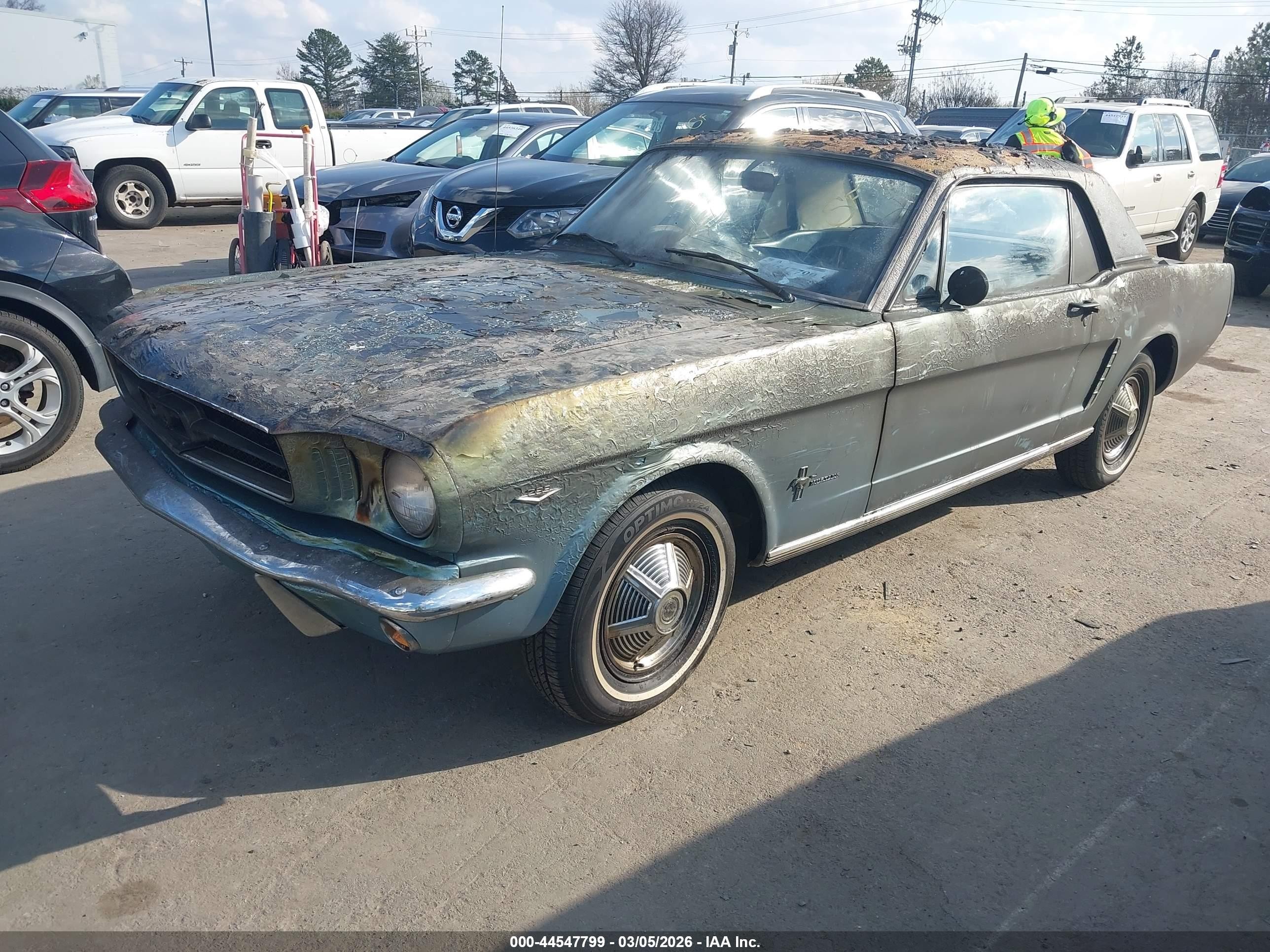 1965 Ford Mustang   Синий vin: 5F07C792835      