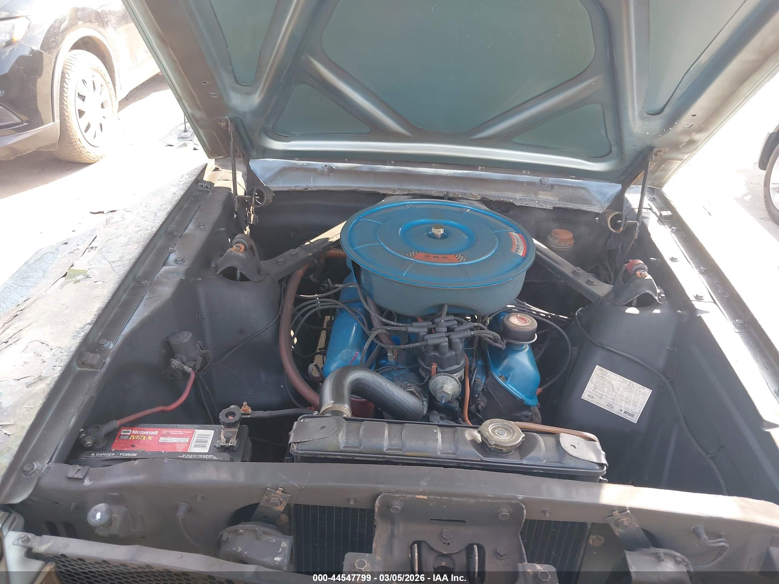 1965 Ford Mustang   Синий vin: 5F07C792835      