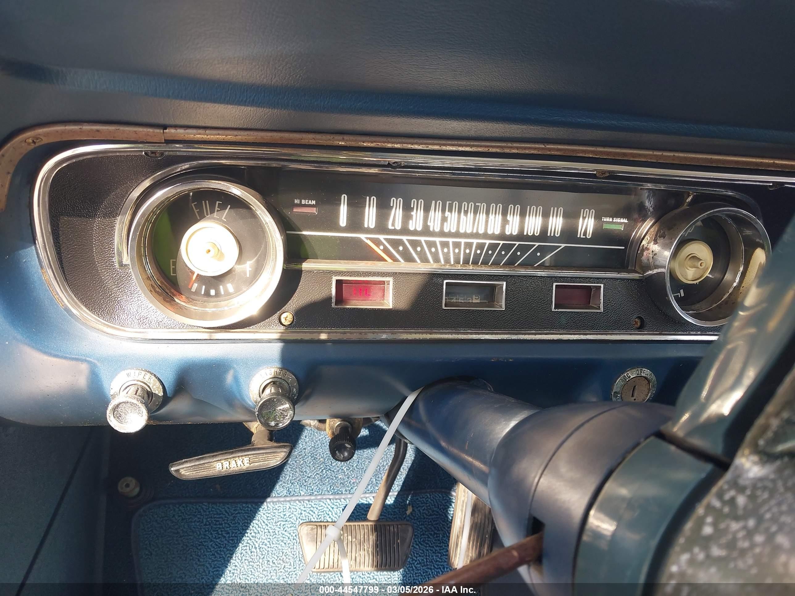 1965 Ford Mustang   Синий vin: 5F07C792835      