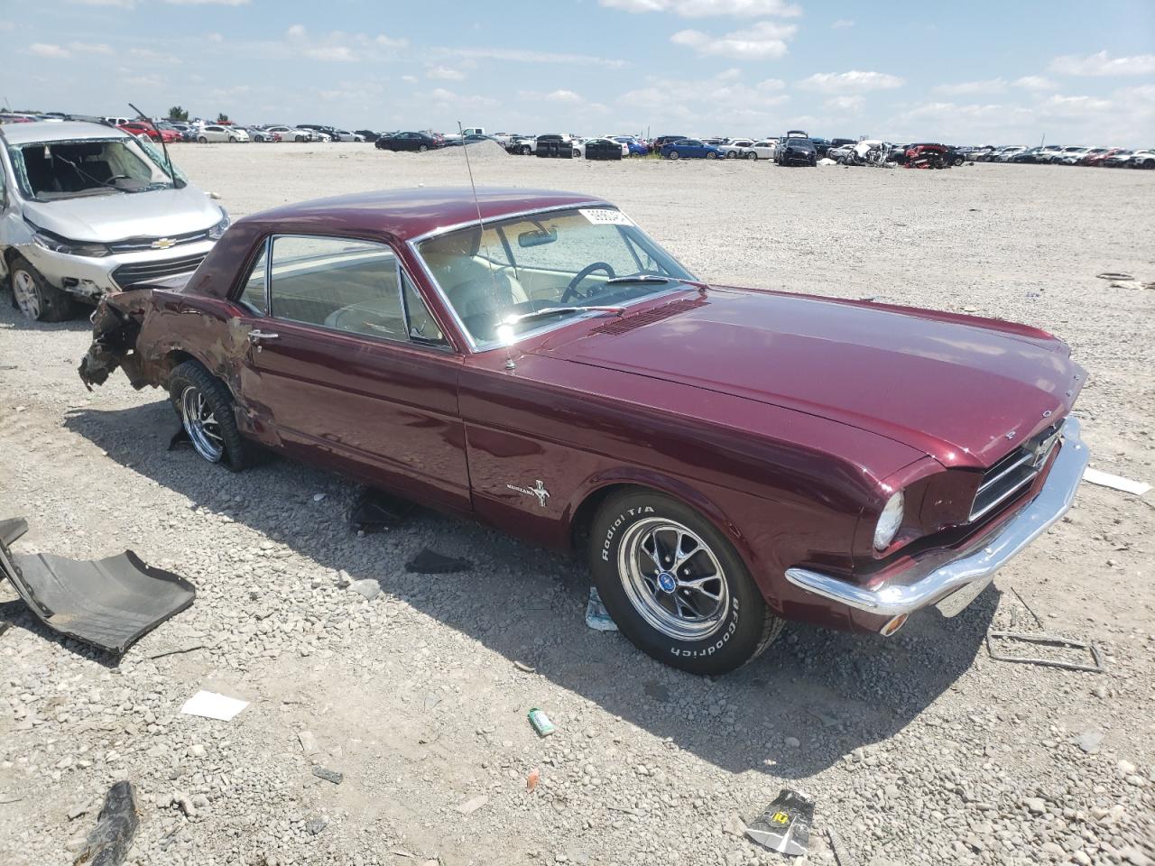 1965 Ford Uk Burgundy vin: 5F07T131043