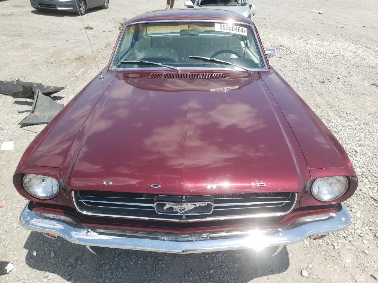 1965 Ford Uk Burgundy vin: 5F07T131043