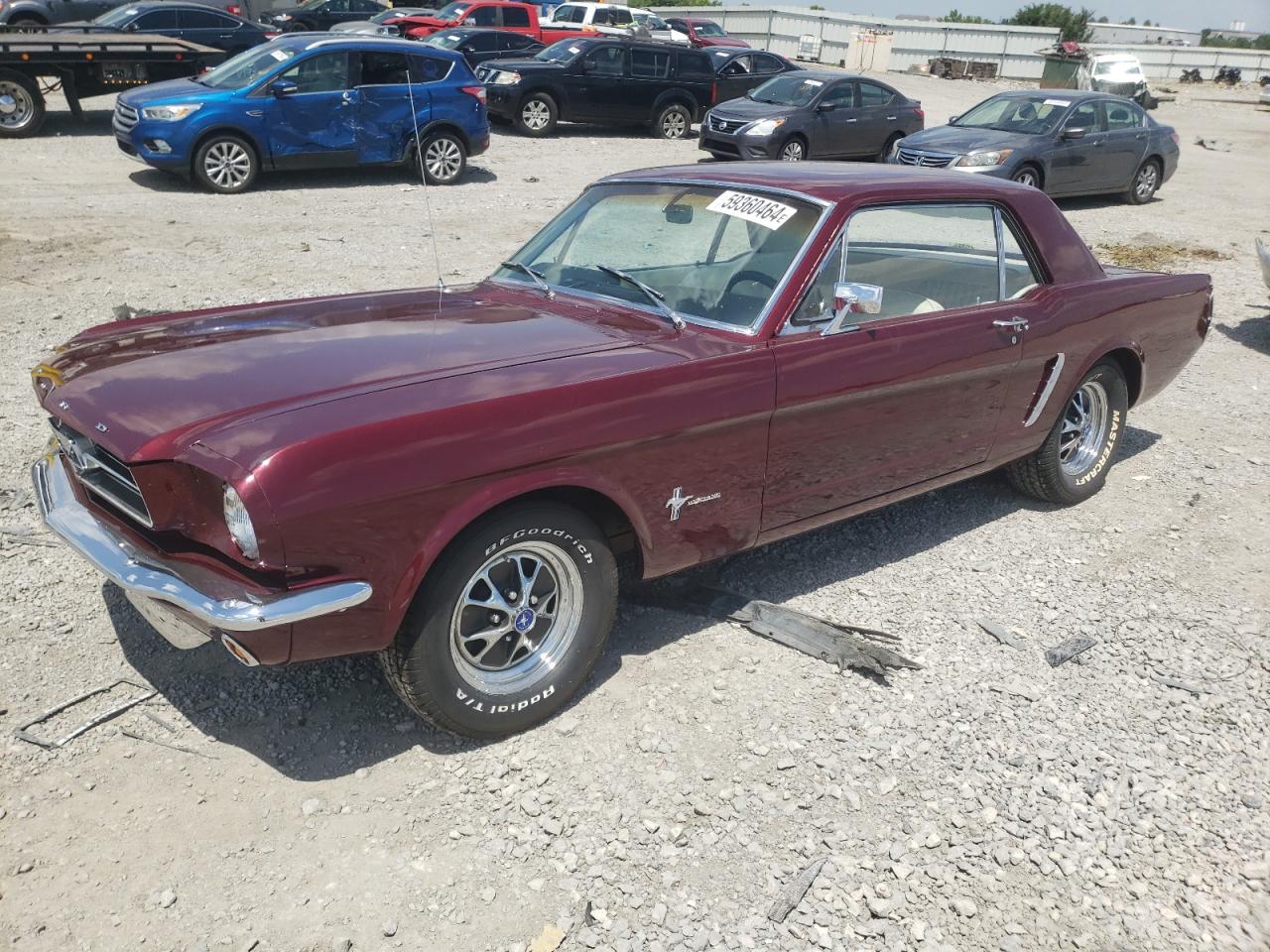 1965 Ford Uk Burgundy vin: 5F07T131043