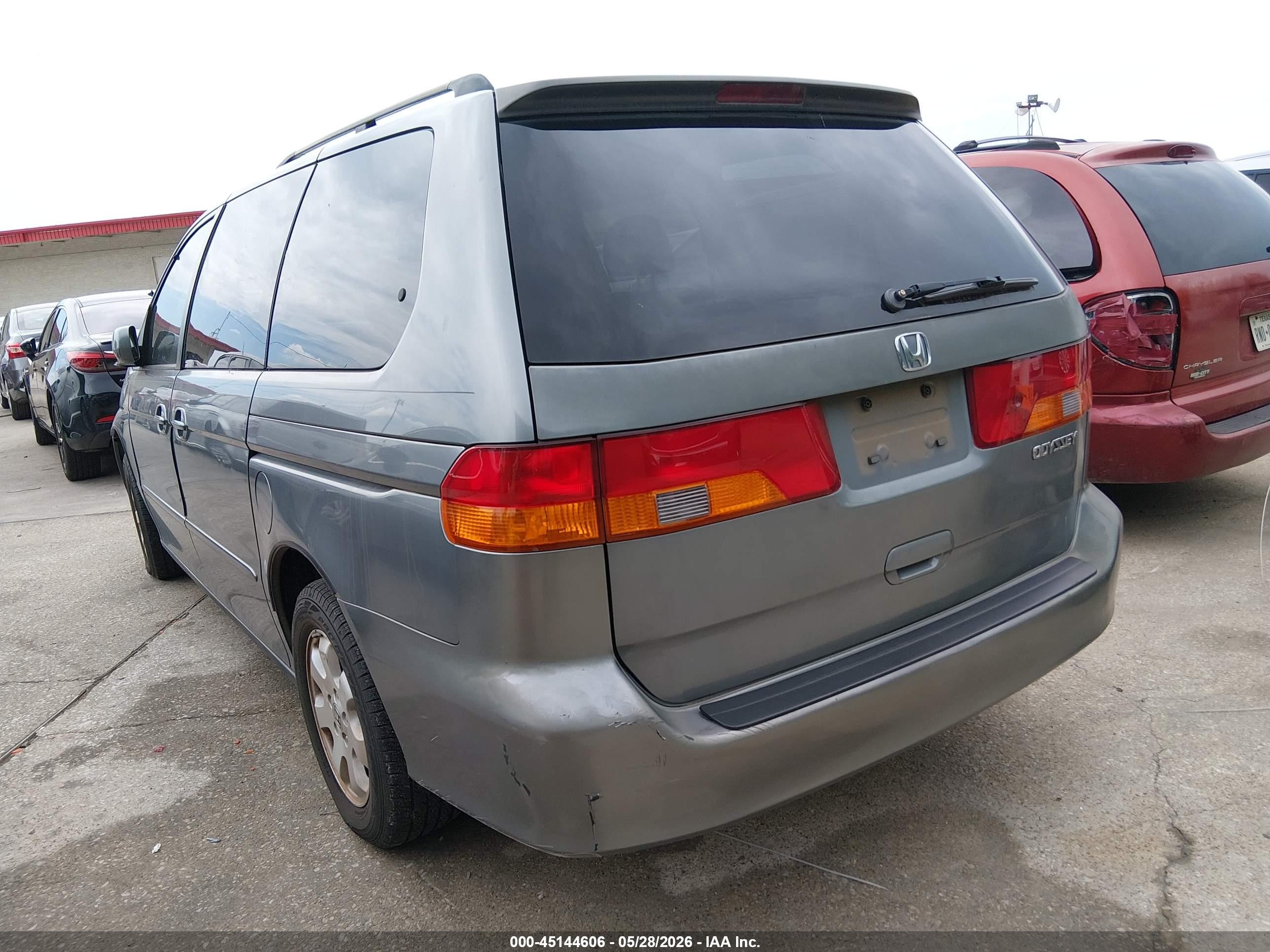 2002 Honda Odyssey Ex-l Синий vin: 5FNRL18012B010534