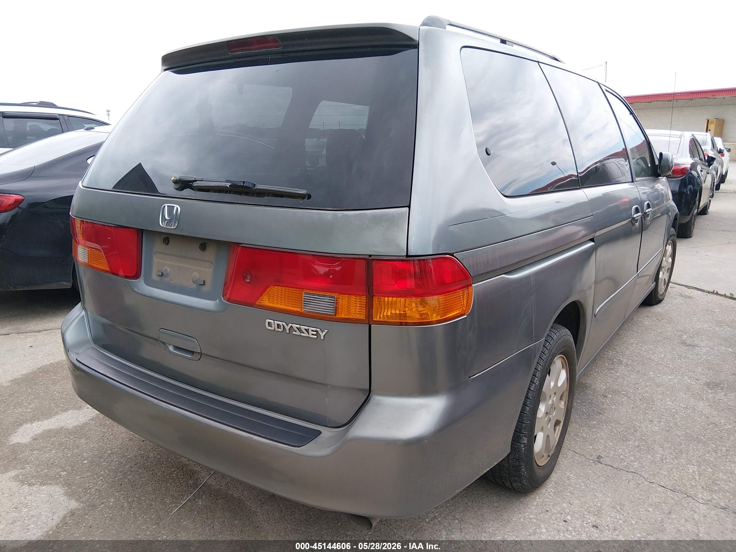 2002 Honda Odyssey Ex-l Синий vin: 5FNRL18012B010534