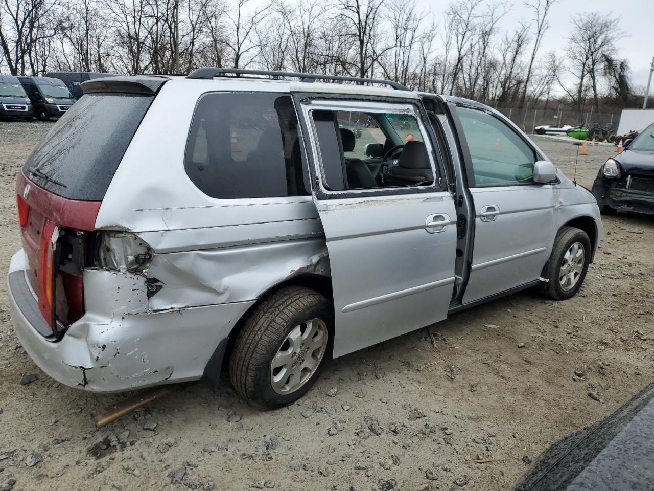 2004 Honda Odyssey Exl Silver vin: 5FNRL18014B078125
