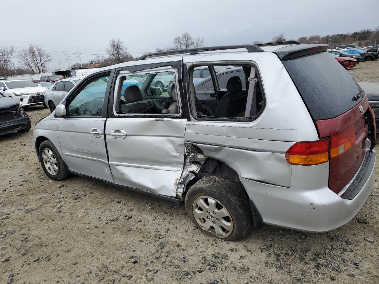2004 Honda Odyssey Exl Silver vin: 5FNRL18014B078125