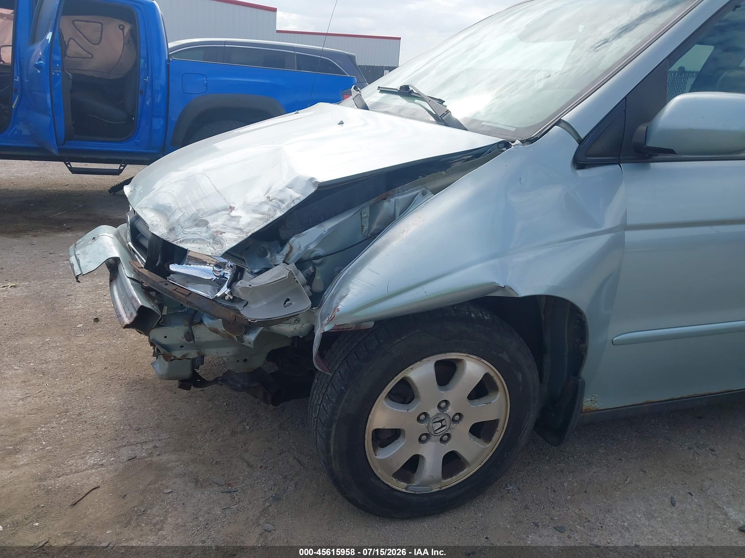2004 Honda Odyssey Ex-l Серебряный vin: 5FNRL18014B109678