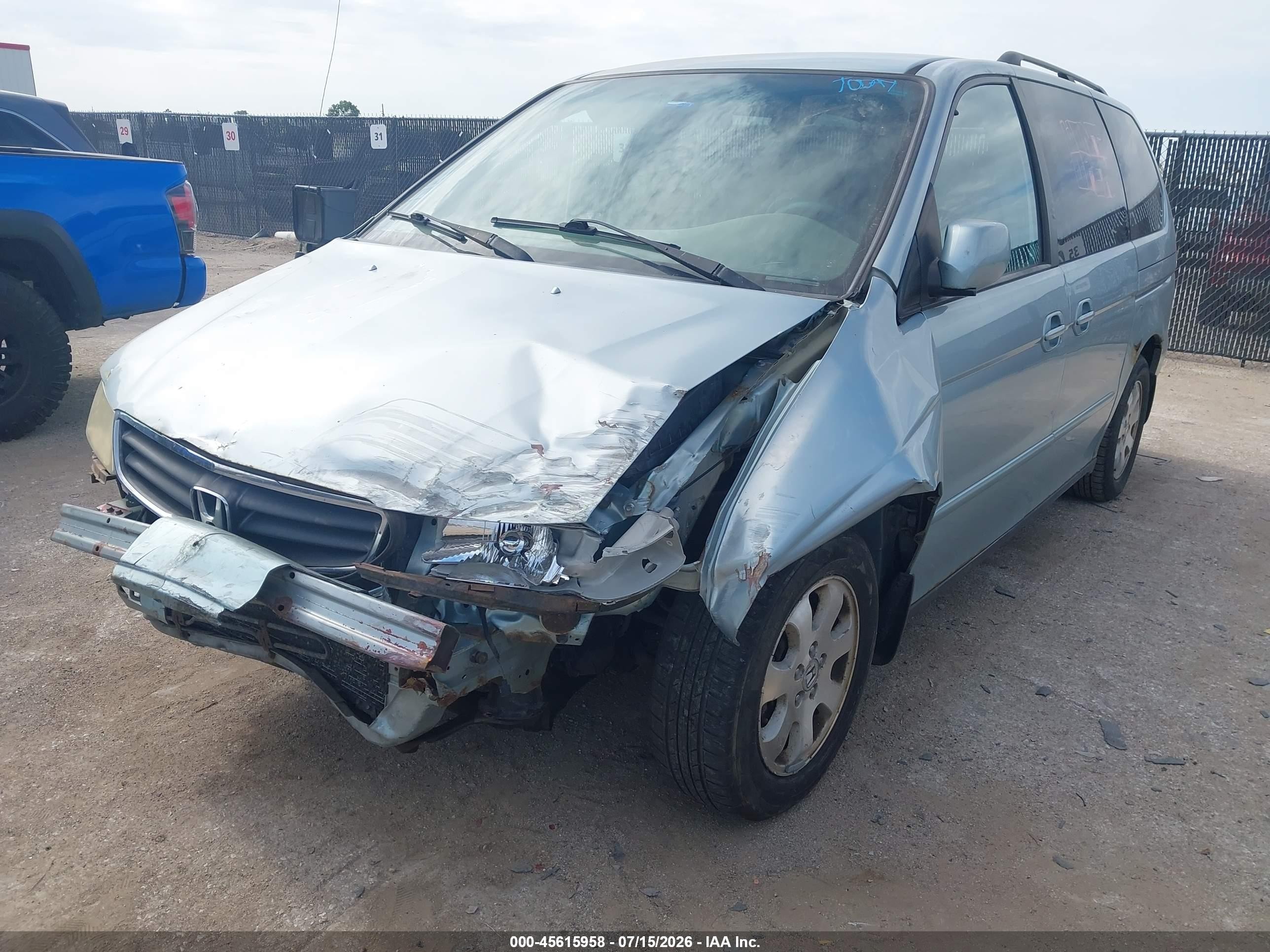2004 Honda Odyssey Ex-l Серебряный vin: 5FNRL18014B109678