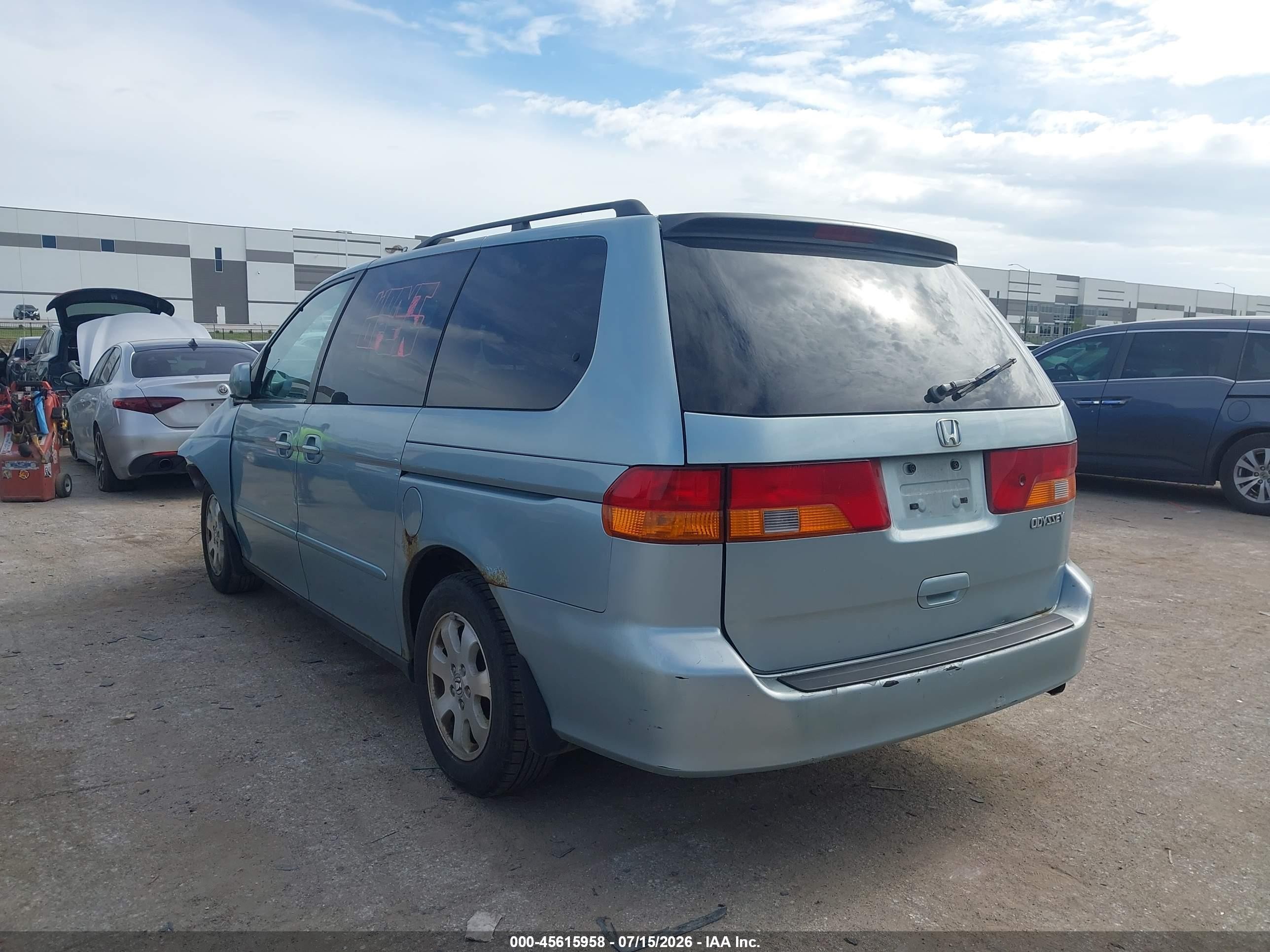 2004 Honda Odyssey Ex-l Серебряный vin: 5FNRL18014B109678