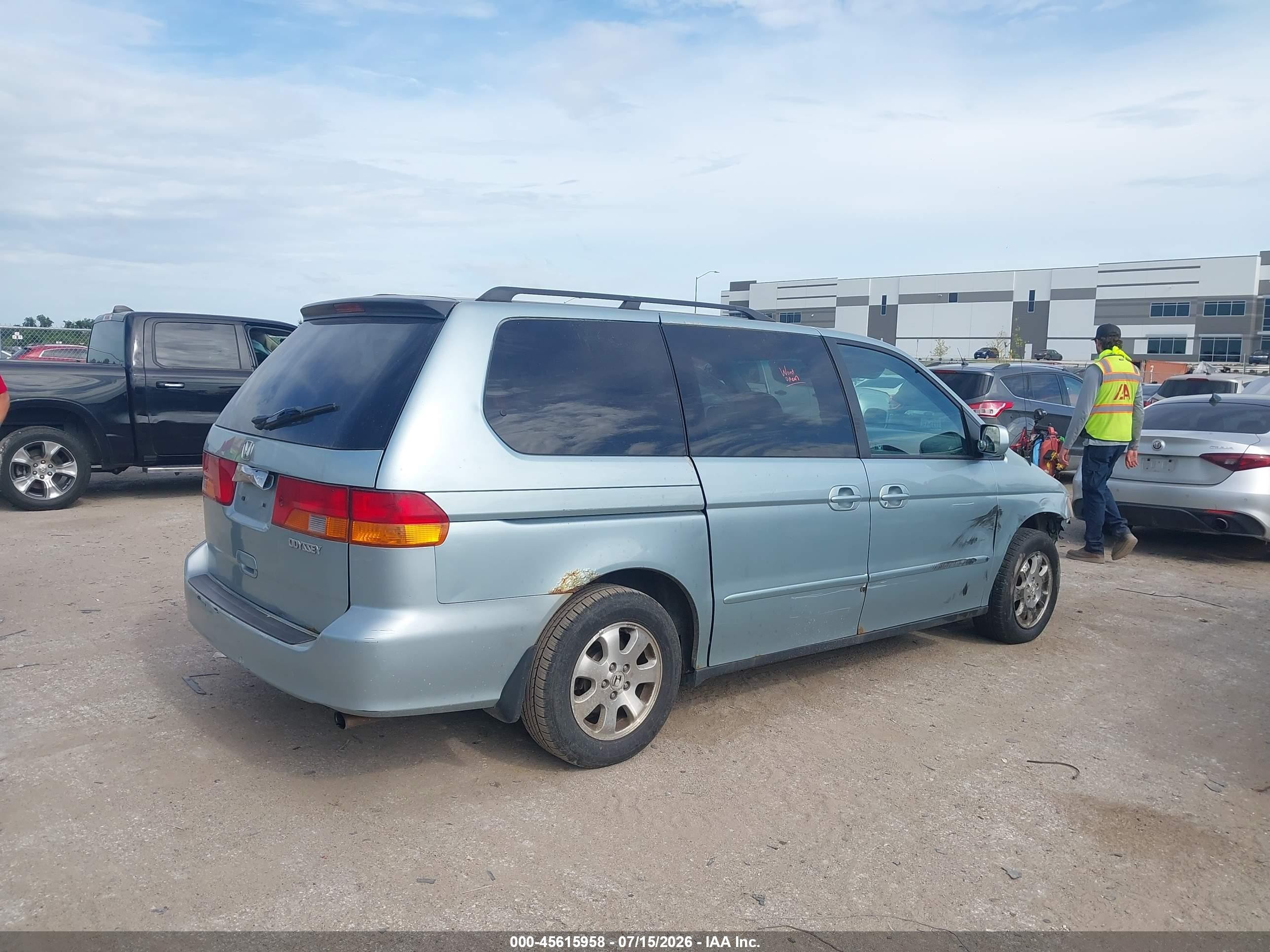 2004 Honda Odyssey Ex-l Серебряный vin: 5FNRL18014B109678