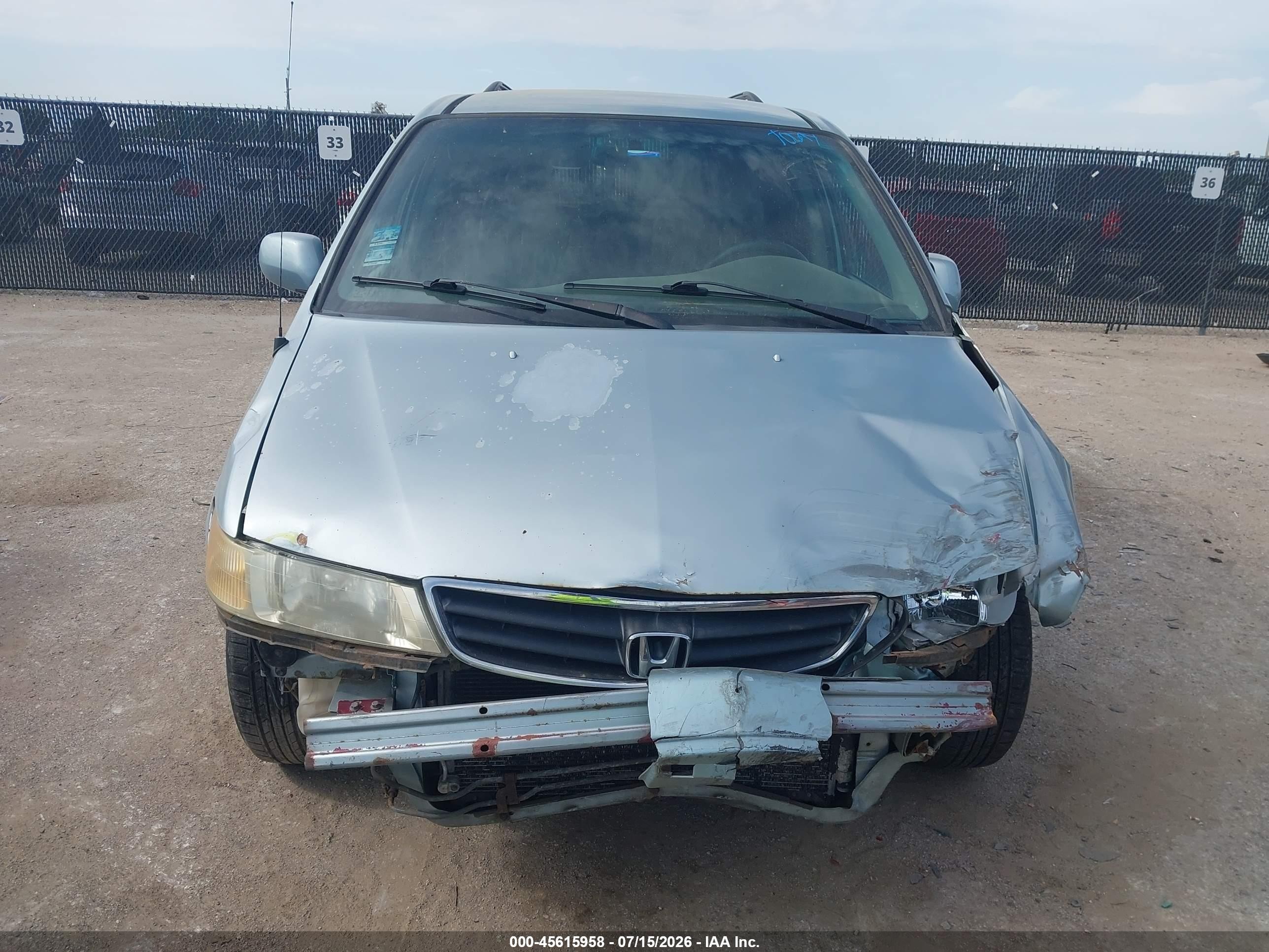 2004 Honda Odyssey Ex-l Серебряный vin: 5FNRL18014B109678