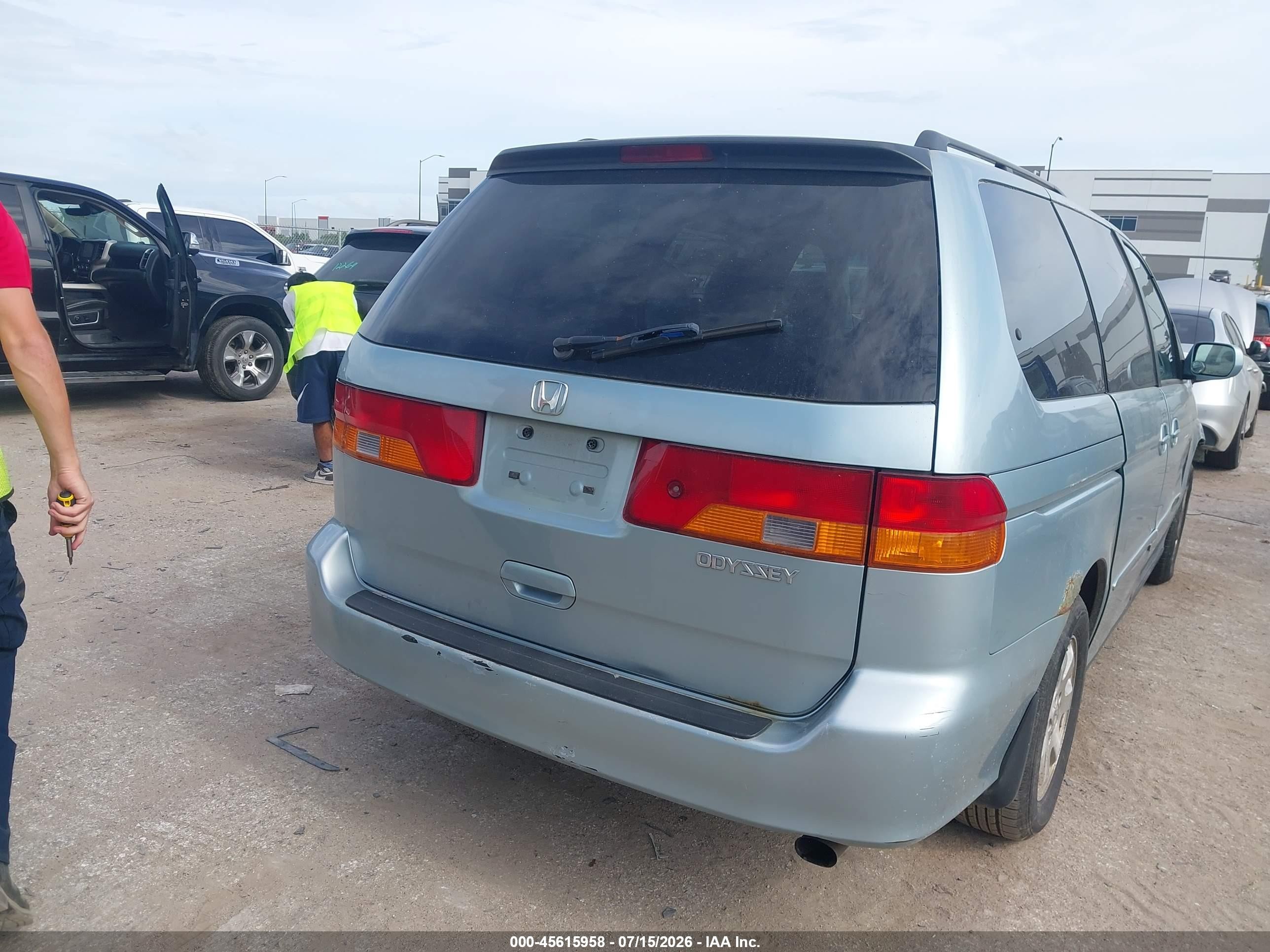2004 Honda Odyssey Ex-l Серебряный vin: 5FNRL18014B109678