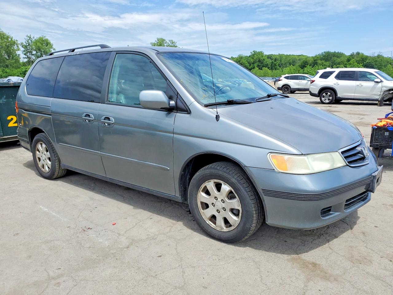 2002 Honda Odyssey Exl Gray vin: 5FNRL18022B033966