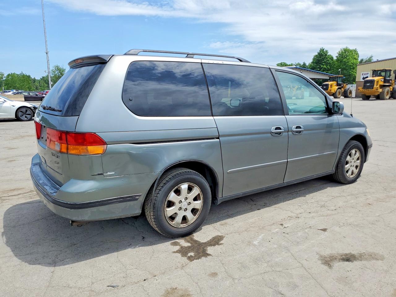 2002 Honda Odyssey Exl Gray vin: 5FNRL18022B033966