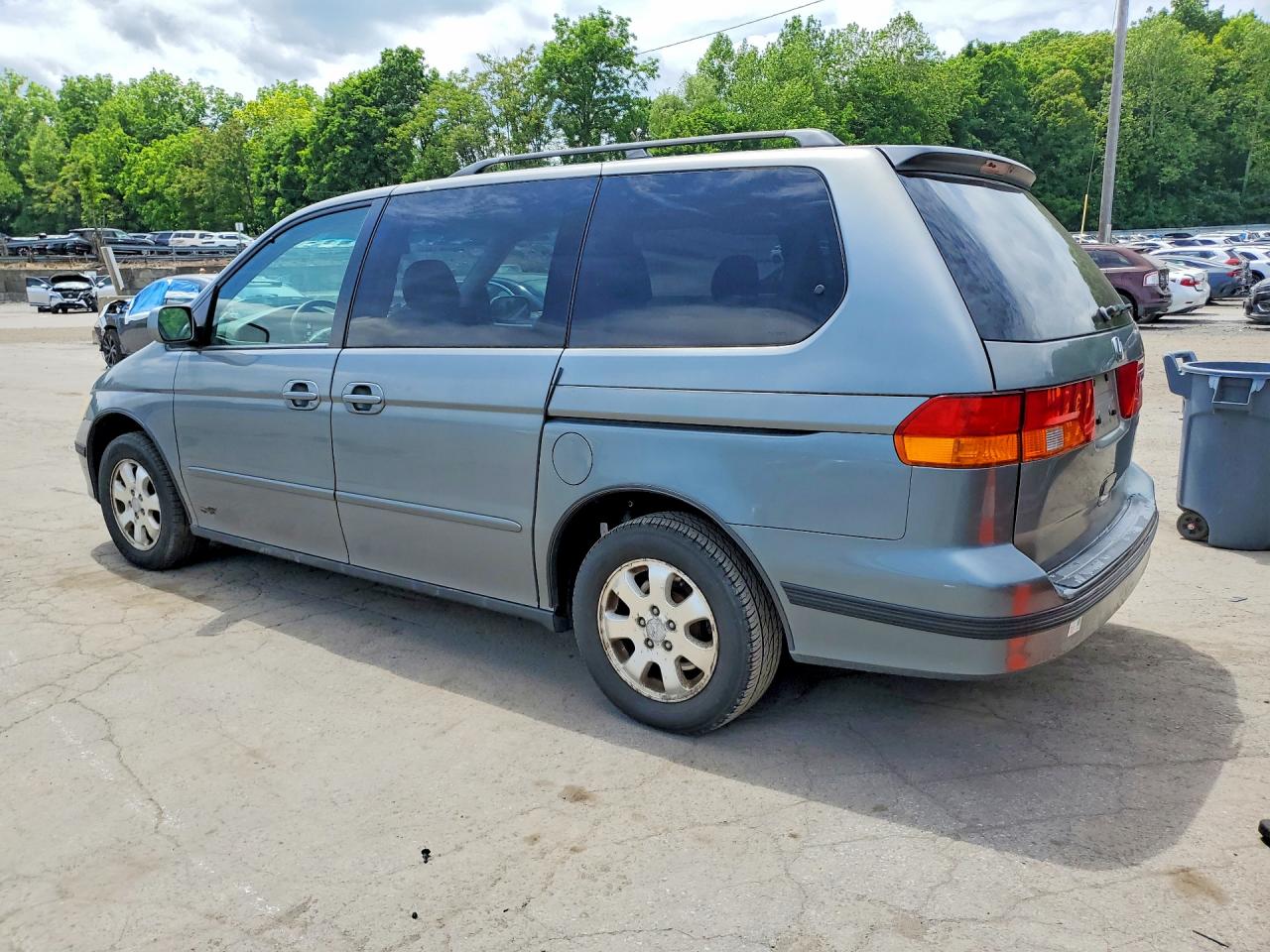 2002 Honda Odyssey Exl Gray vin: 5FNRL18022B033966