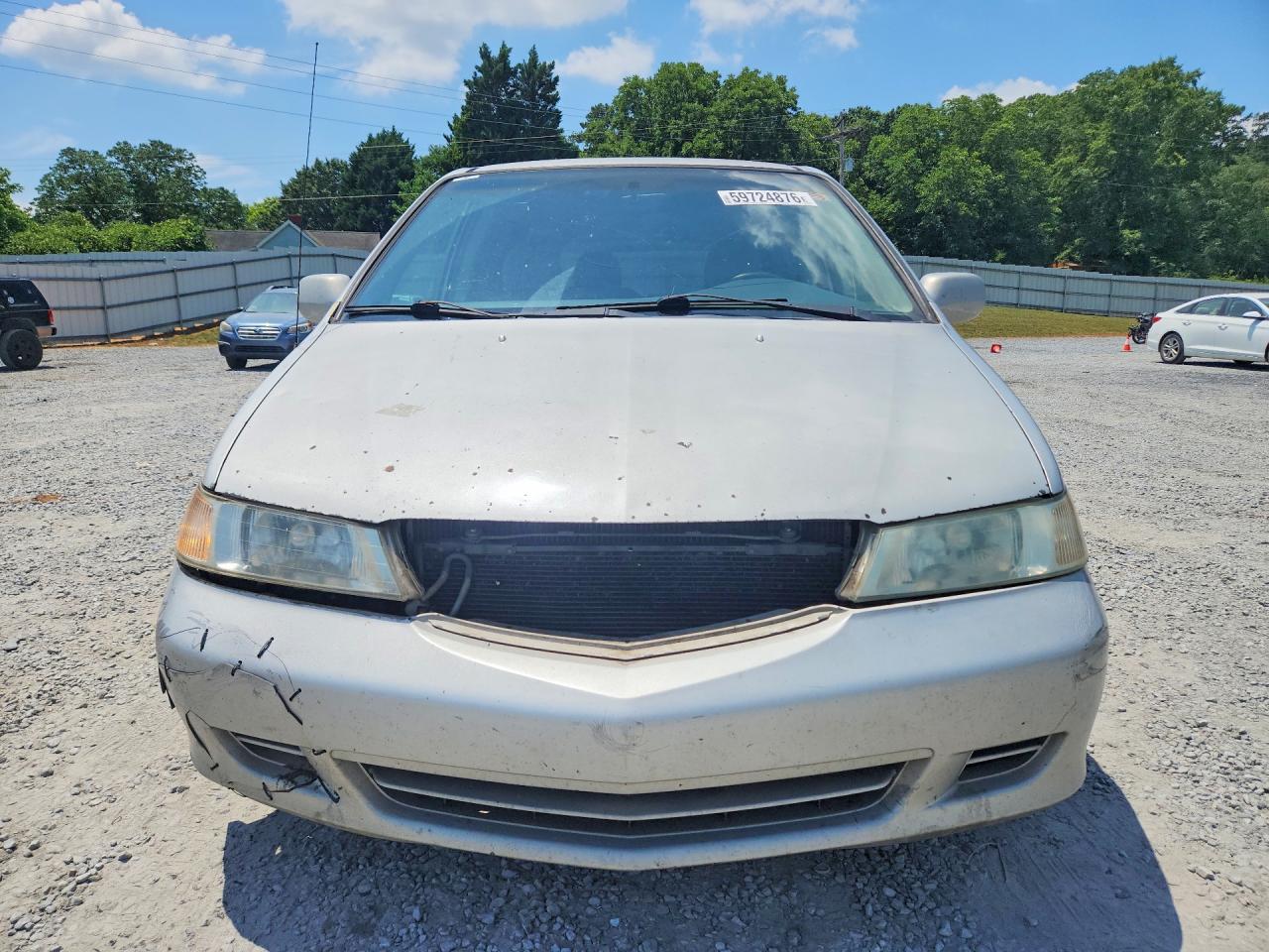 2002 Honda Odyssey Exl Серебряный vin: 5FNRL18022B052422