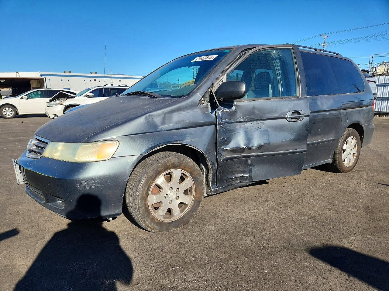 2004 Honda Odyssey Exl Gray vin: 5FNRL18024B029144