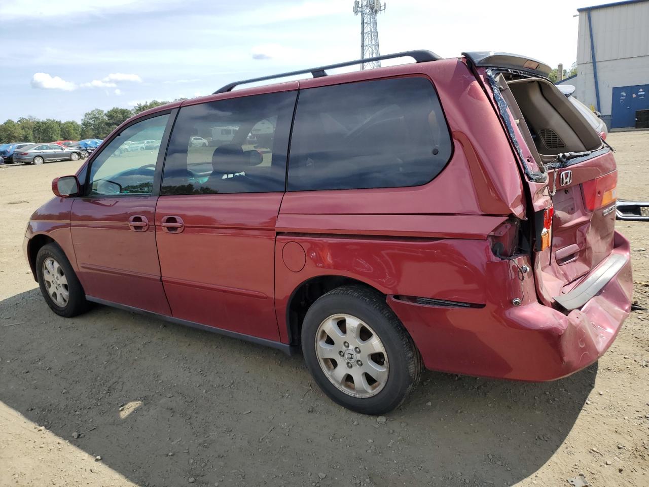 2004 Honda Odyssey Exl Red vin: 5FNRL18024B130393