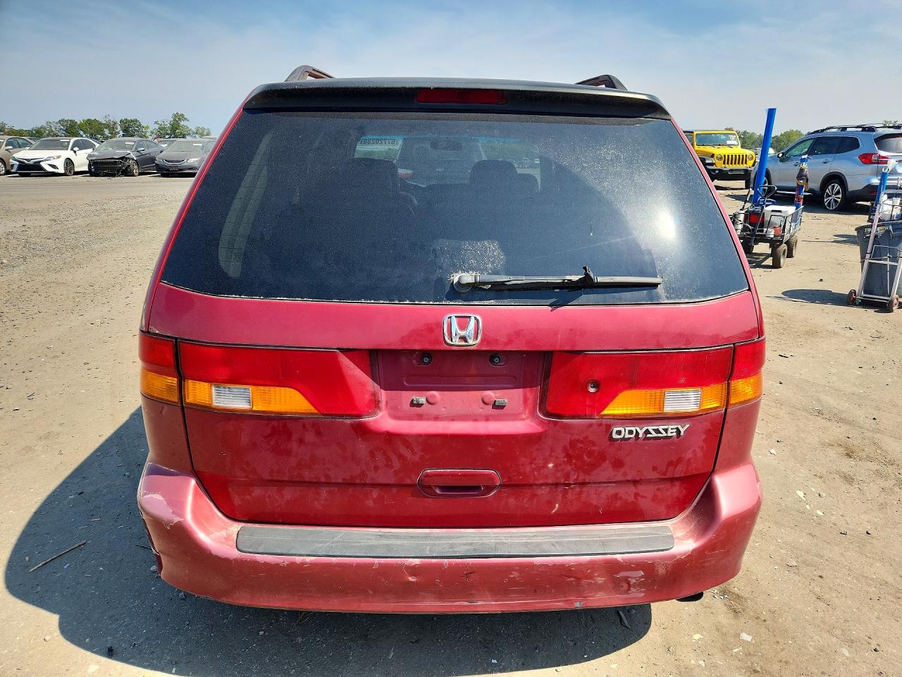 2003 Honda Odyssey Exl Burgundy vin: 5FNRL18033B052057