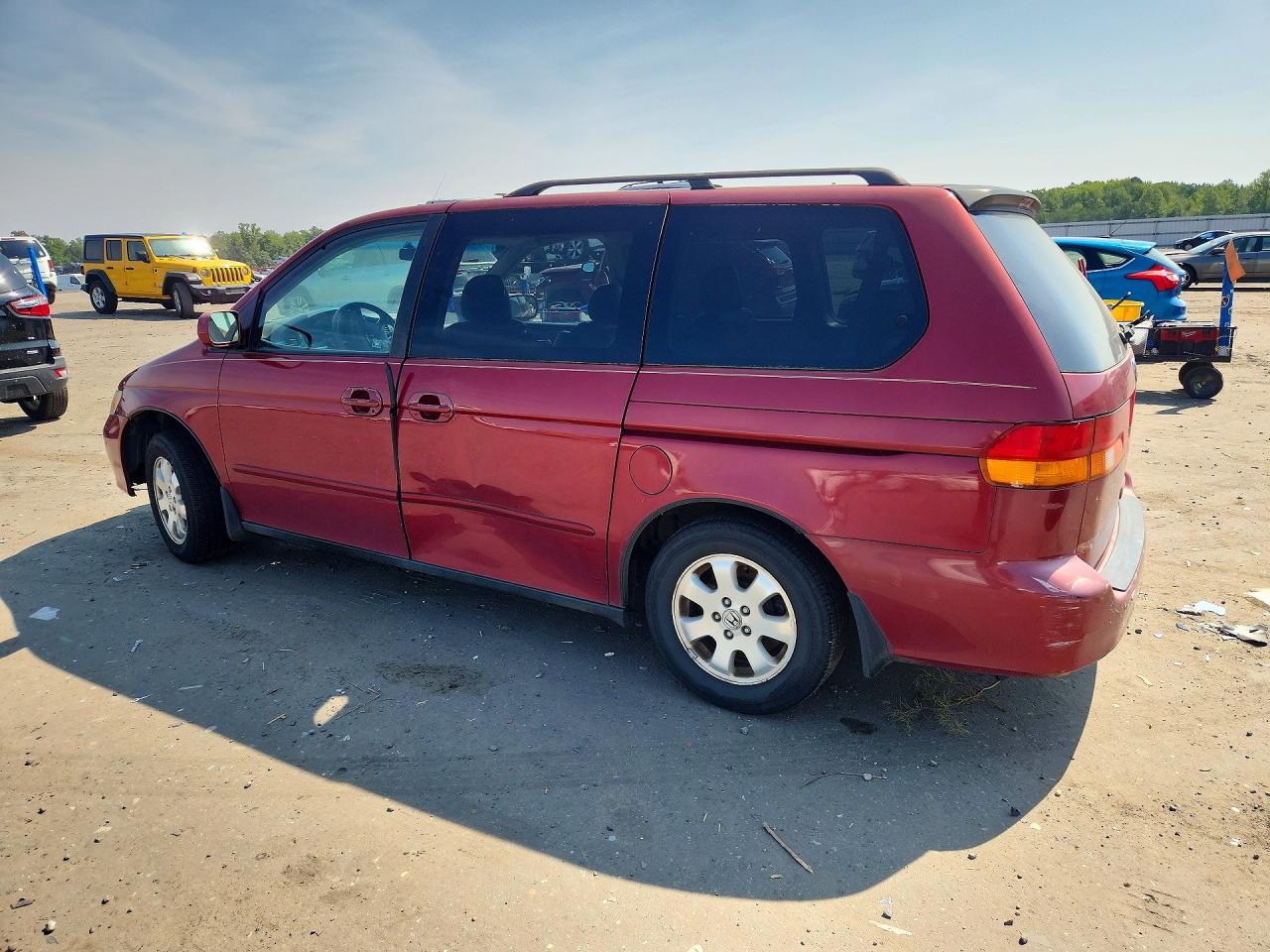 2003 Honda Odyssey Exl Burgundy vin: 5FNRL18033B052057