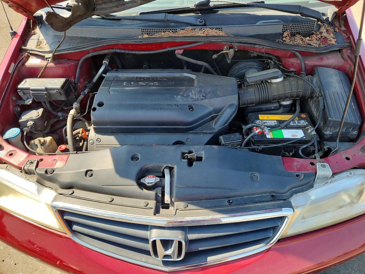 2003 Honda Odyssey Exl Burgundy vin: 5FNRL18033B052057