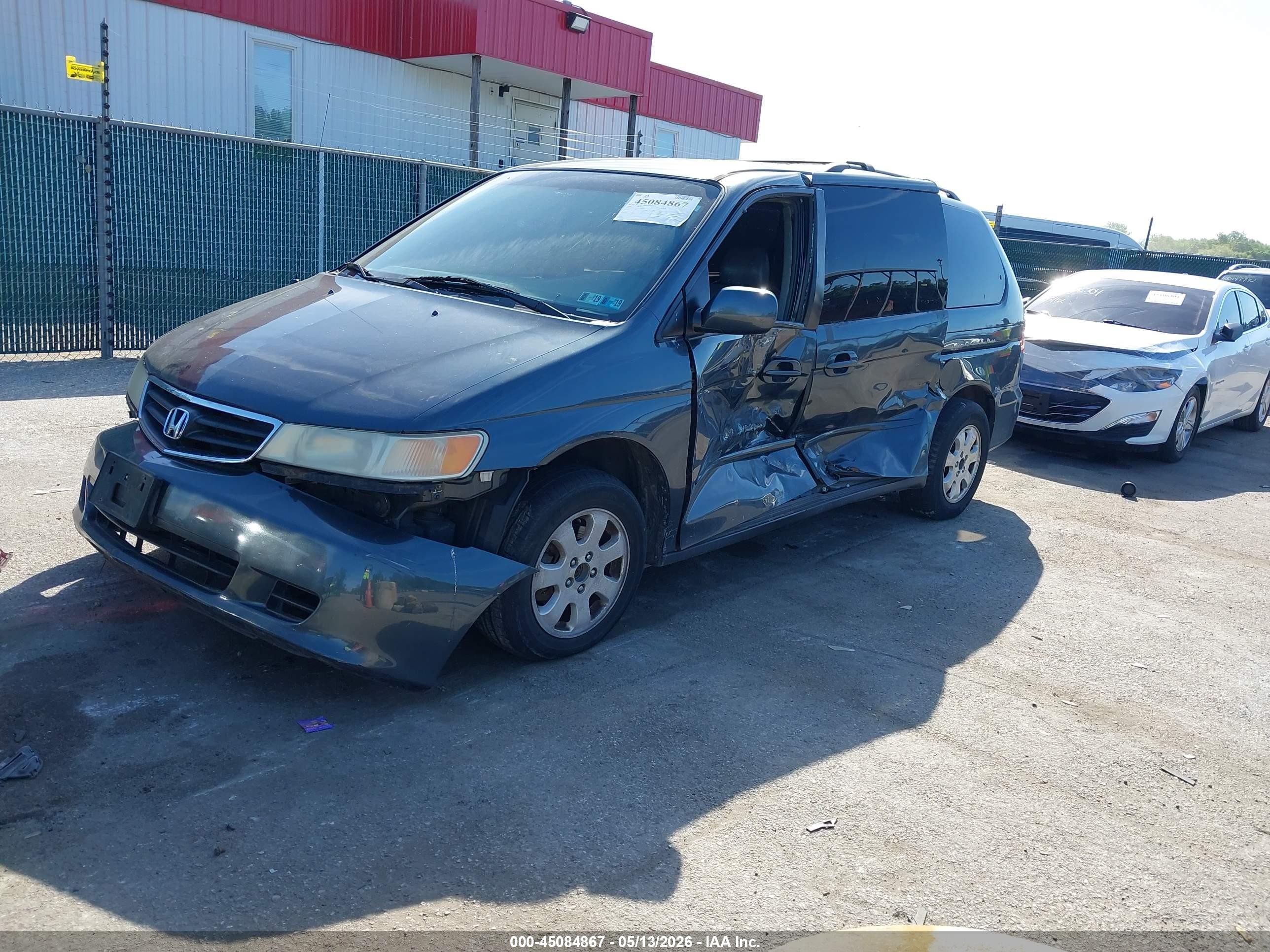 2003 Honda Odyssey Ex-l Gray vin: 5FNRL18033B156693