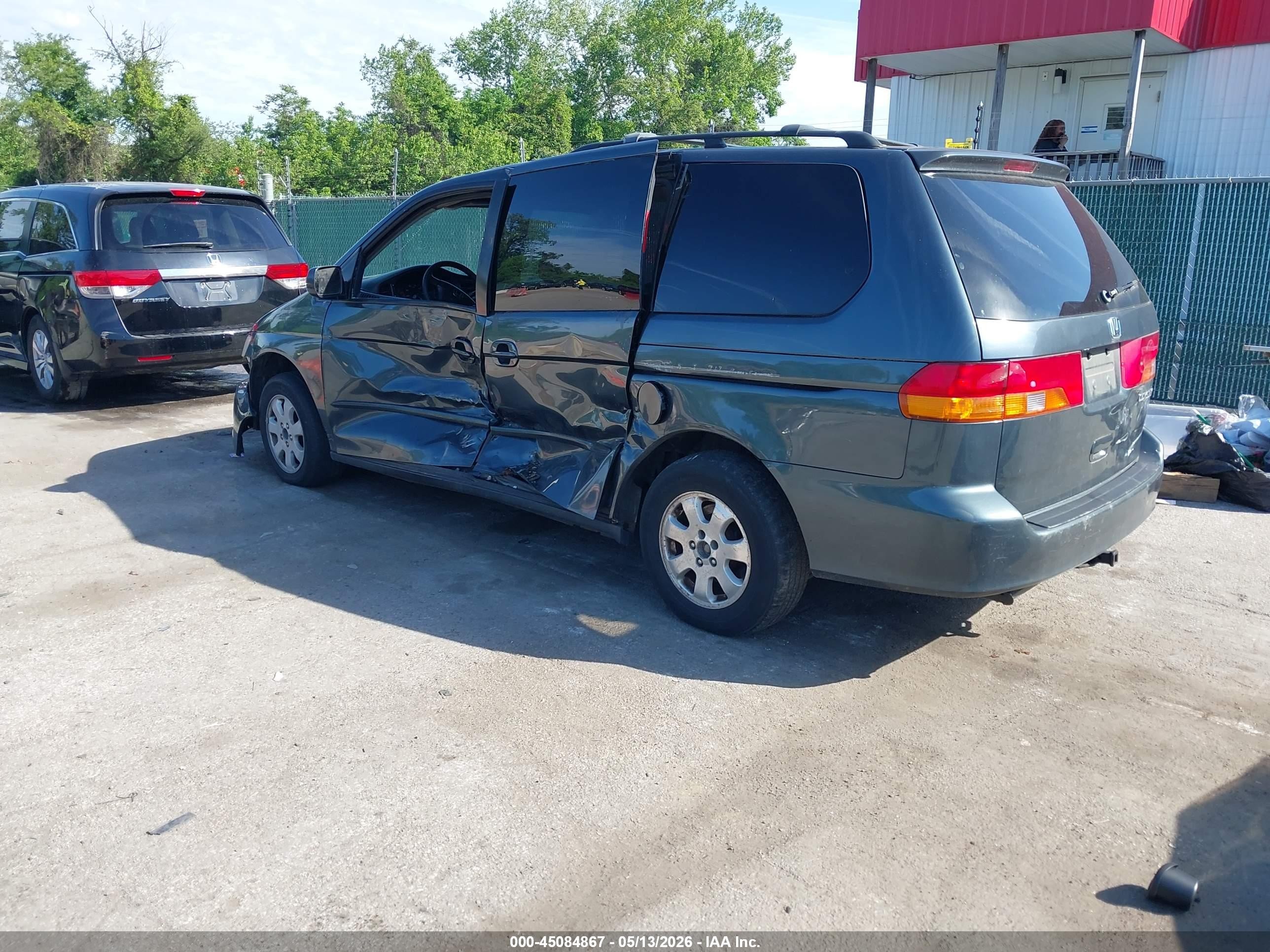 2003 Honda Odyssey Ex-l Gray vin: 5FNRL18033B156693