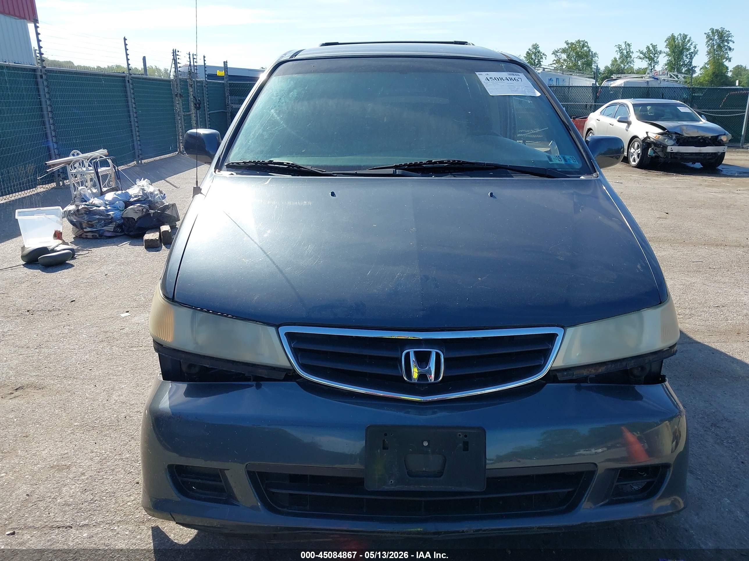 2003 Honda Odyssey Ex-l Gray vin: 5FNRL18033B156693