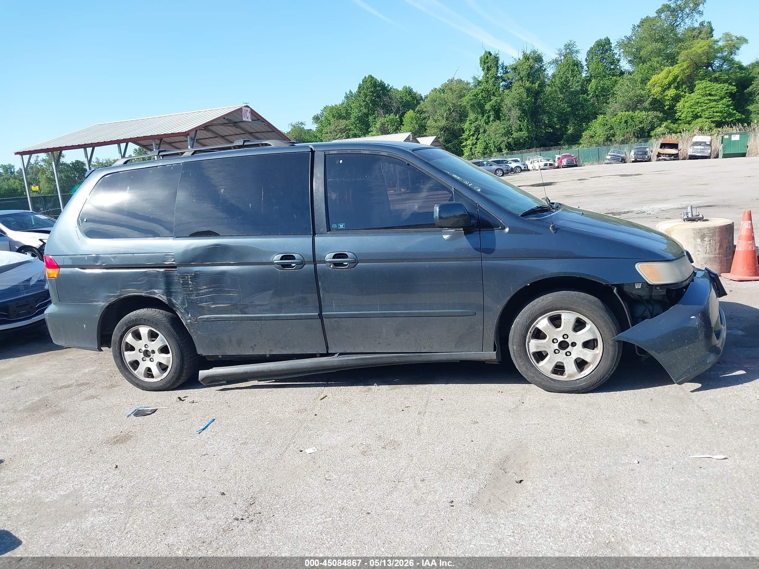 2003 Honda Odyssey Ex-l Gray vin: 5FNRL18033B156693