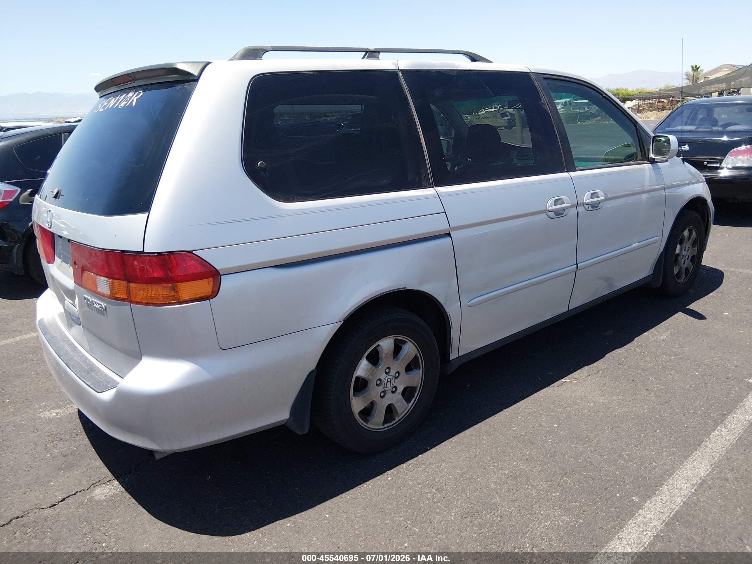 2004 Honda Odyssey Ex-l Silver vin: 5FNRL18034B002180