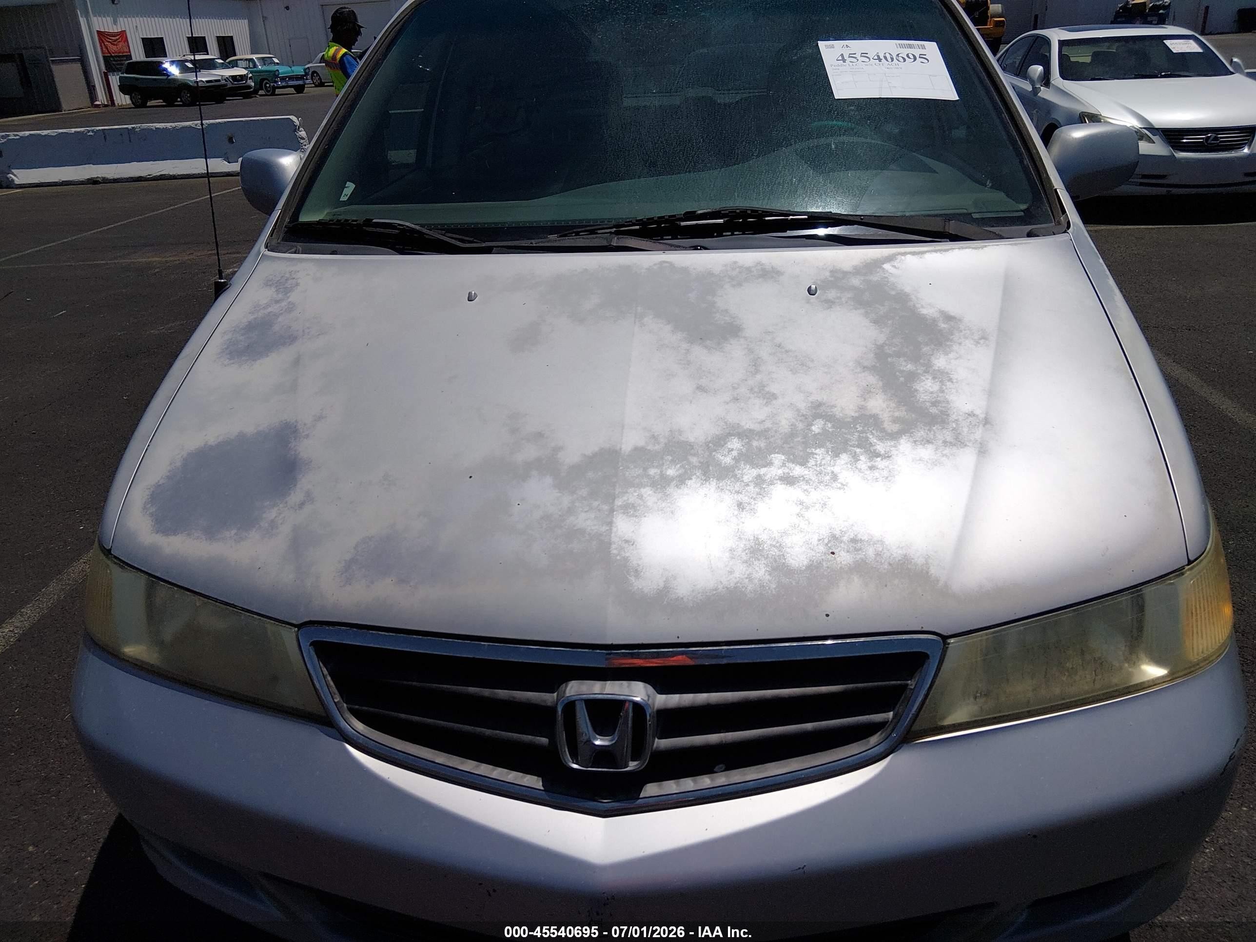 2004 Honda Odyssey Ex-l Silver vin: 5FNRL18034B002180
