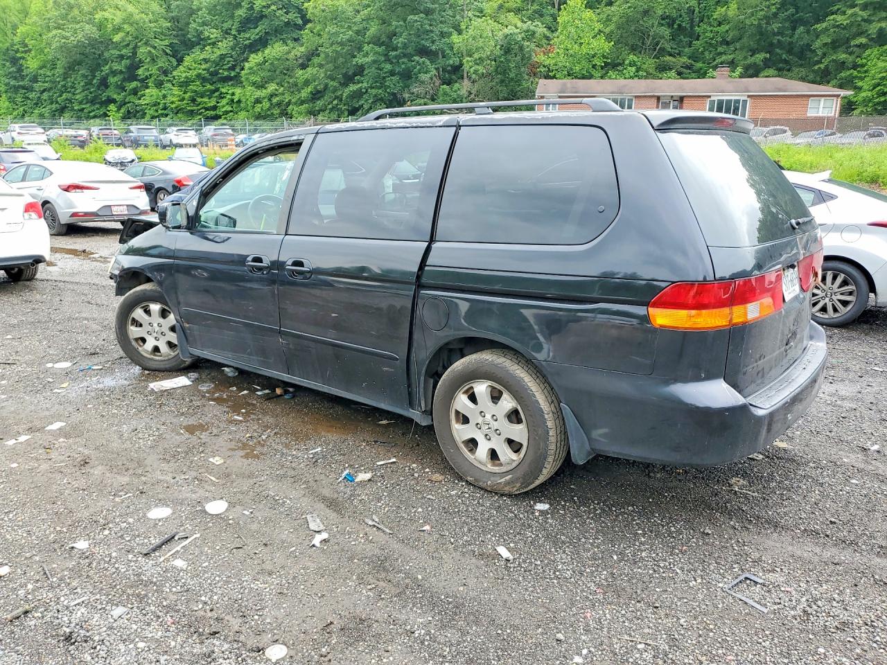 2003 Honda Odyssey Exl Black vin: 5FNRL18043B155097