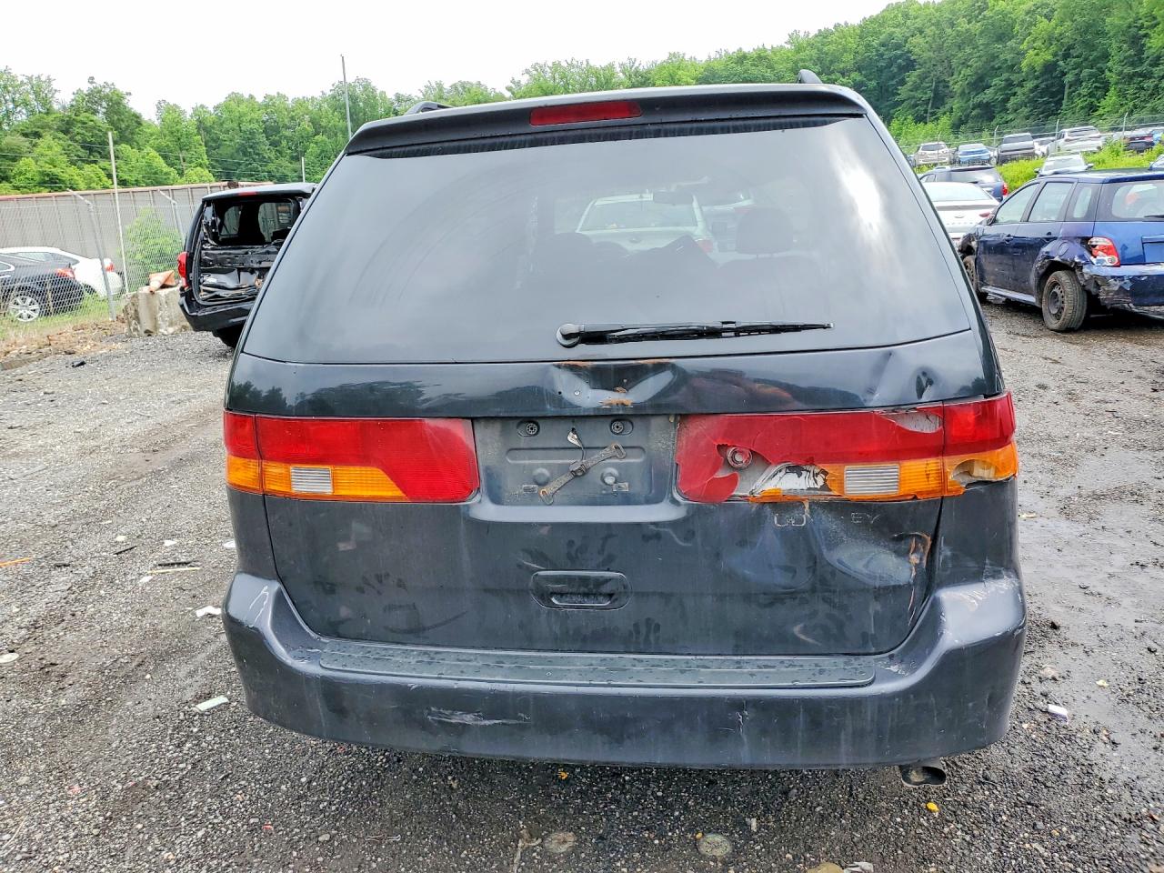 2003 Honda Odyssey Exl Black vin: 5FNRL18043B155097