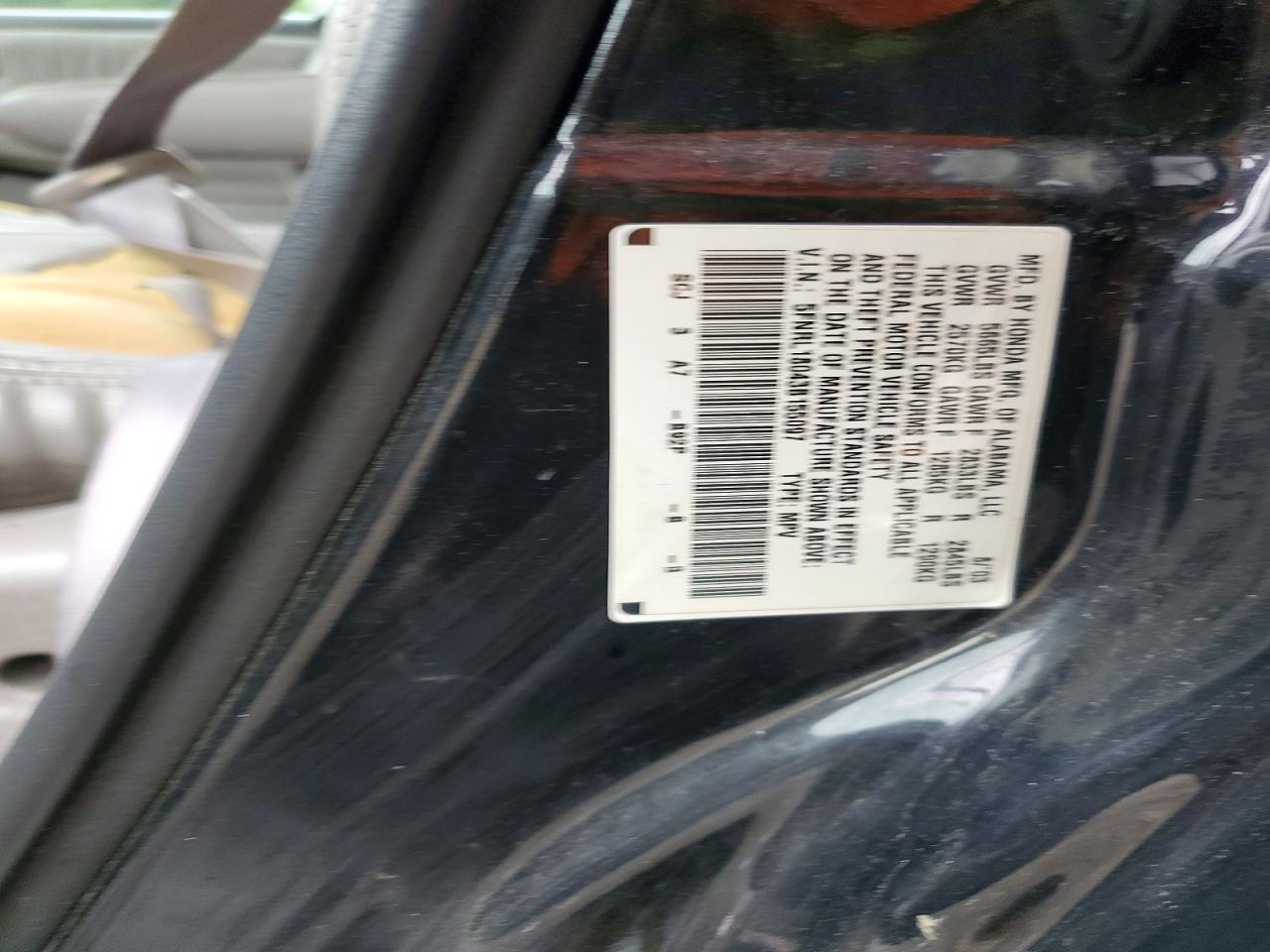 2003 Honda Odyssey Exl Black vin: 5FNRL18043B155097