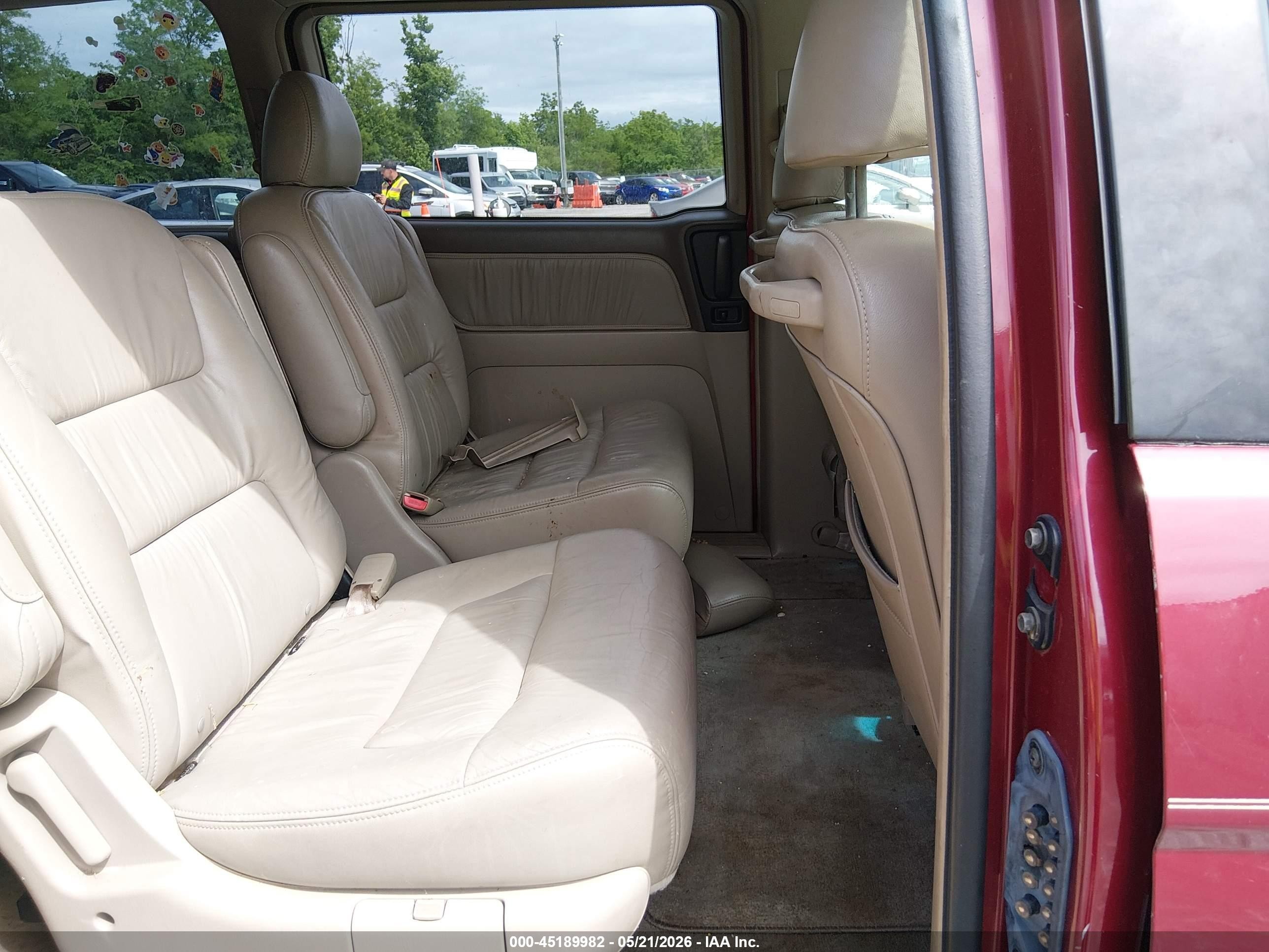 2004 Honda Odyssey Ex-l Burgundy vin: 5FNRL18054B005548
