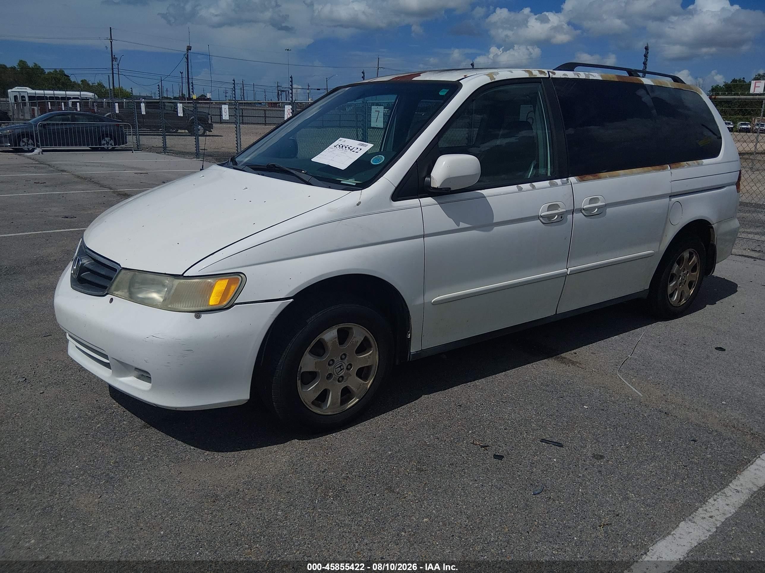 2004 Honda Odyssey Ex-l White vin: 5FNRL18054B050912