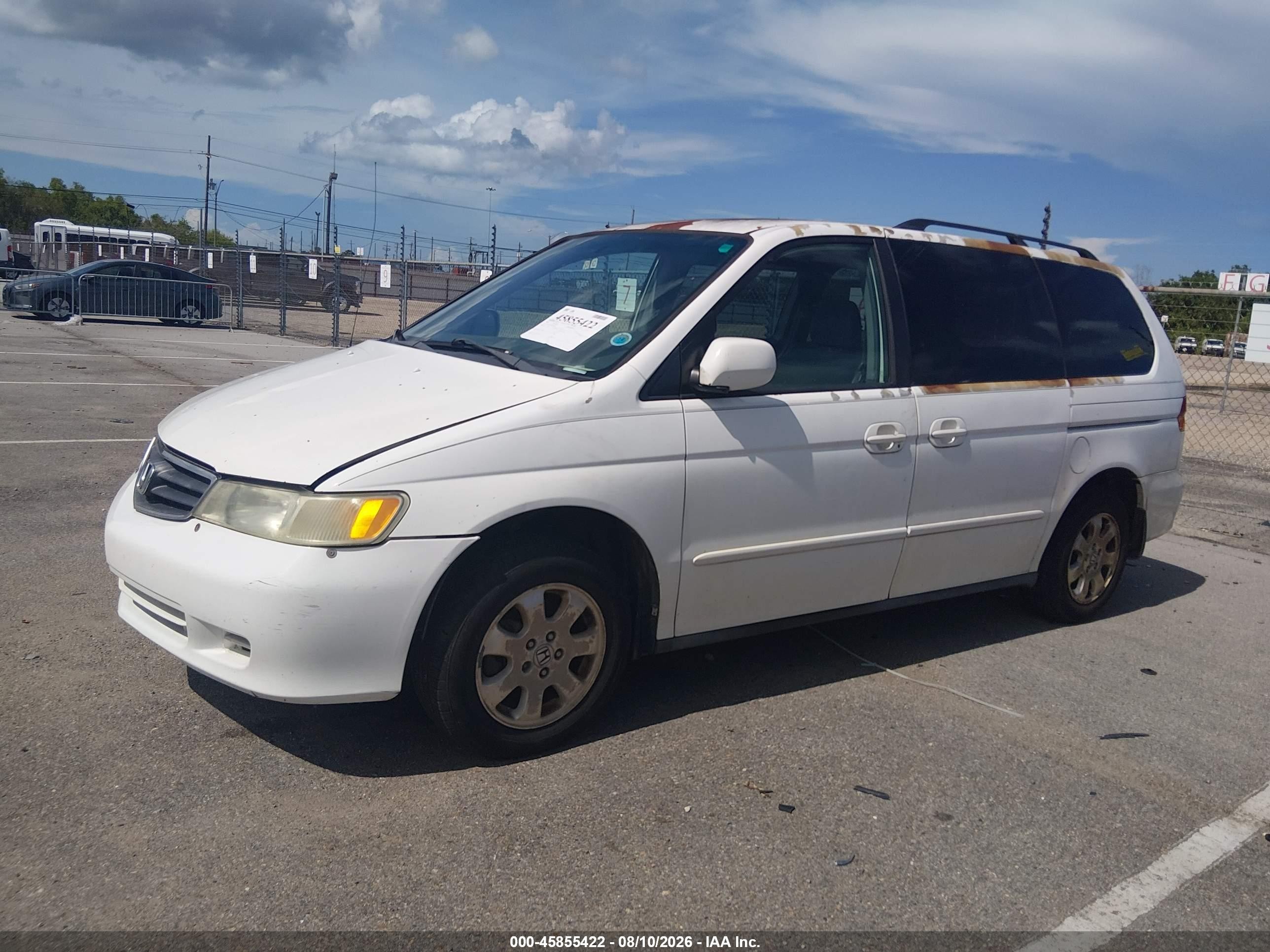 2004 Honda Odyssey Ex-l White vin: 5FNRL18054B050912