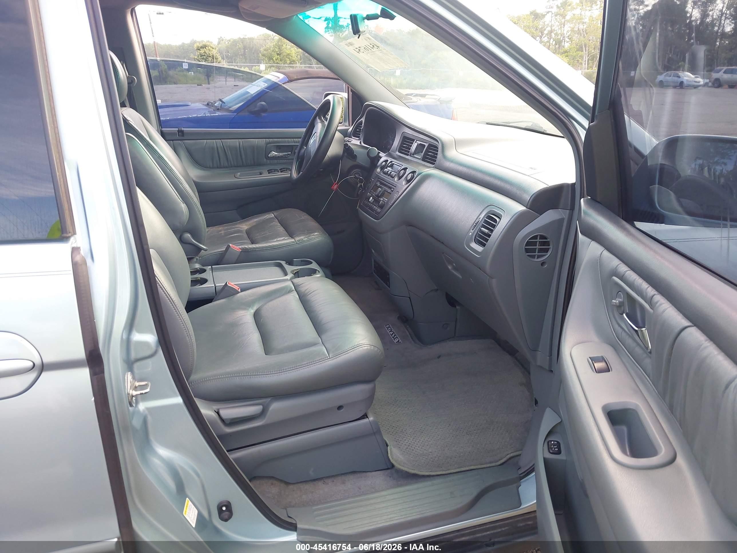 2004 Honda Odyssey Ex-l Blue vin: 5FNRL18054B060789